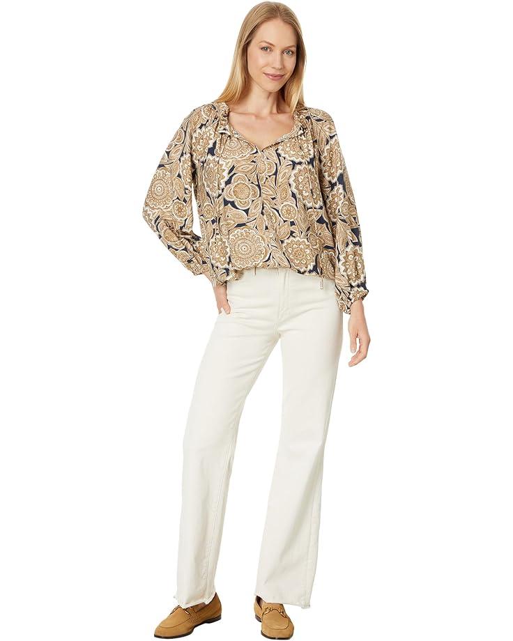 Women's Tommy Hilfiger Paisley Floral Ruffle Neck Top Product Image