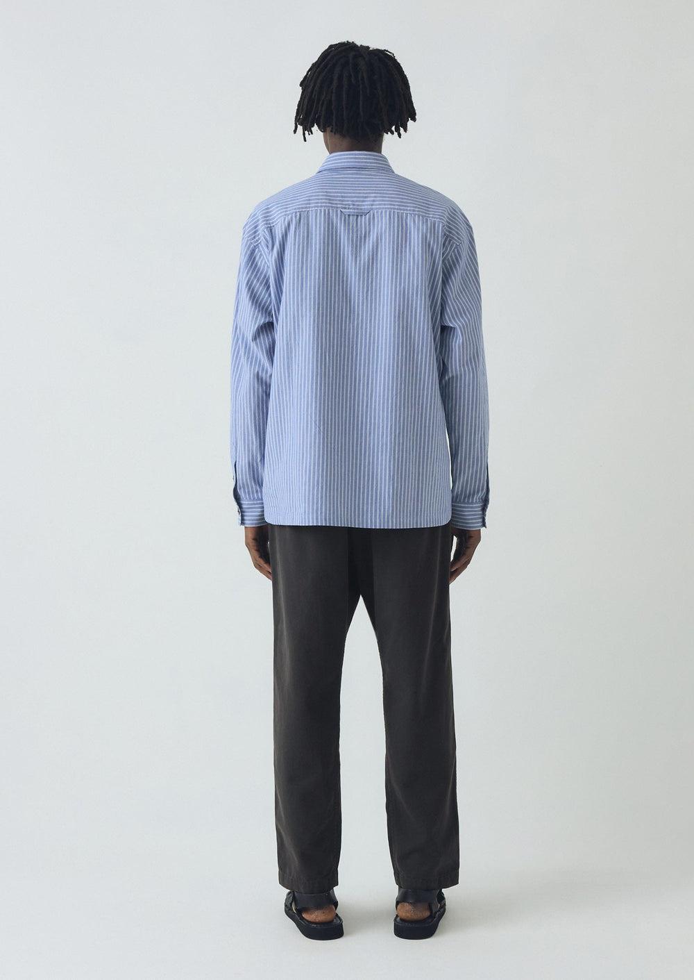 Cotton Canvas Elasticated Pants | Prussian Blue Product Image