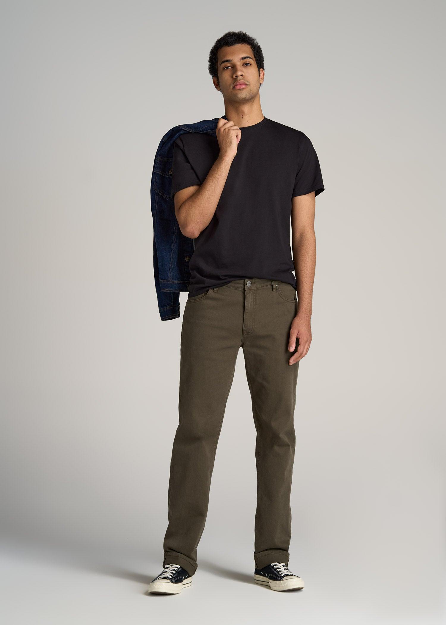 The Everyday Regular Fit Crewneck T-Shirt for Tall Men in Black Male Product Image