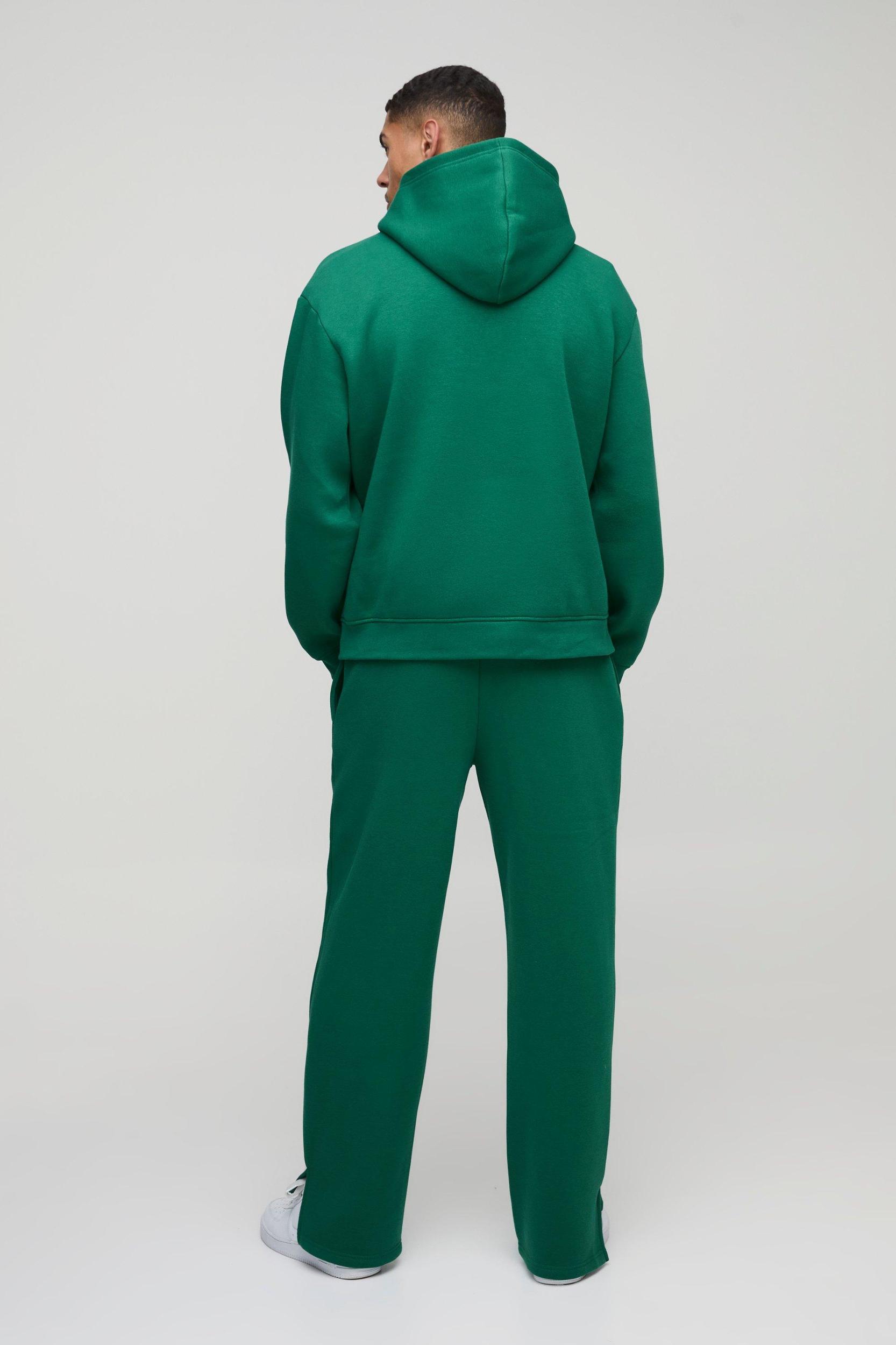 330gsm Oversized Official Hooded Flare Tracksuit | boohooMAN USA Product Image