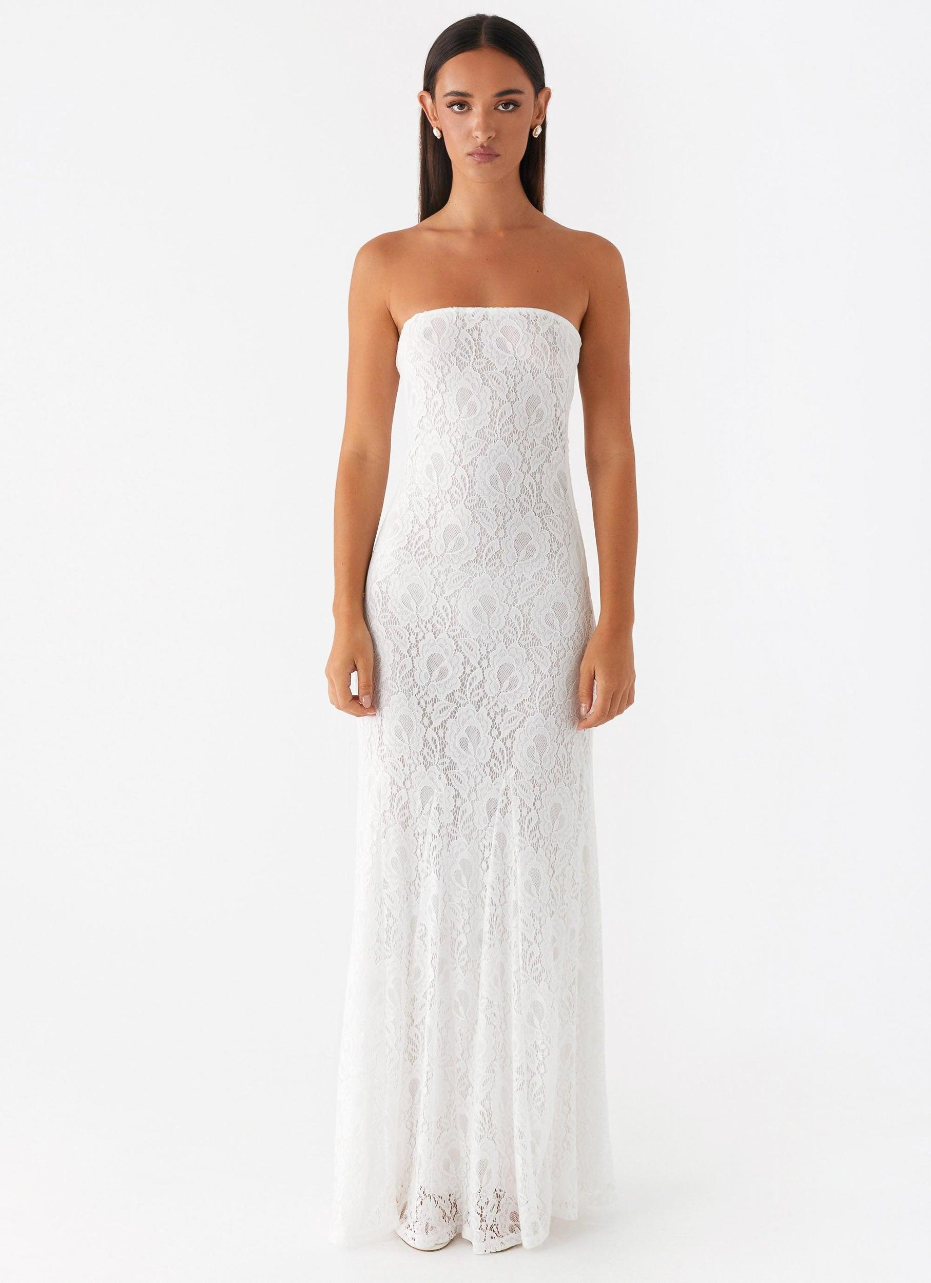 Lolita Lace Maxi Dress - Ivory Product Image
