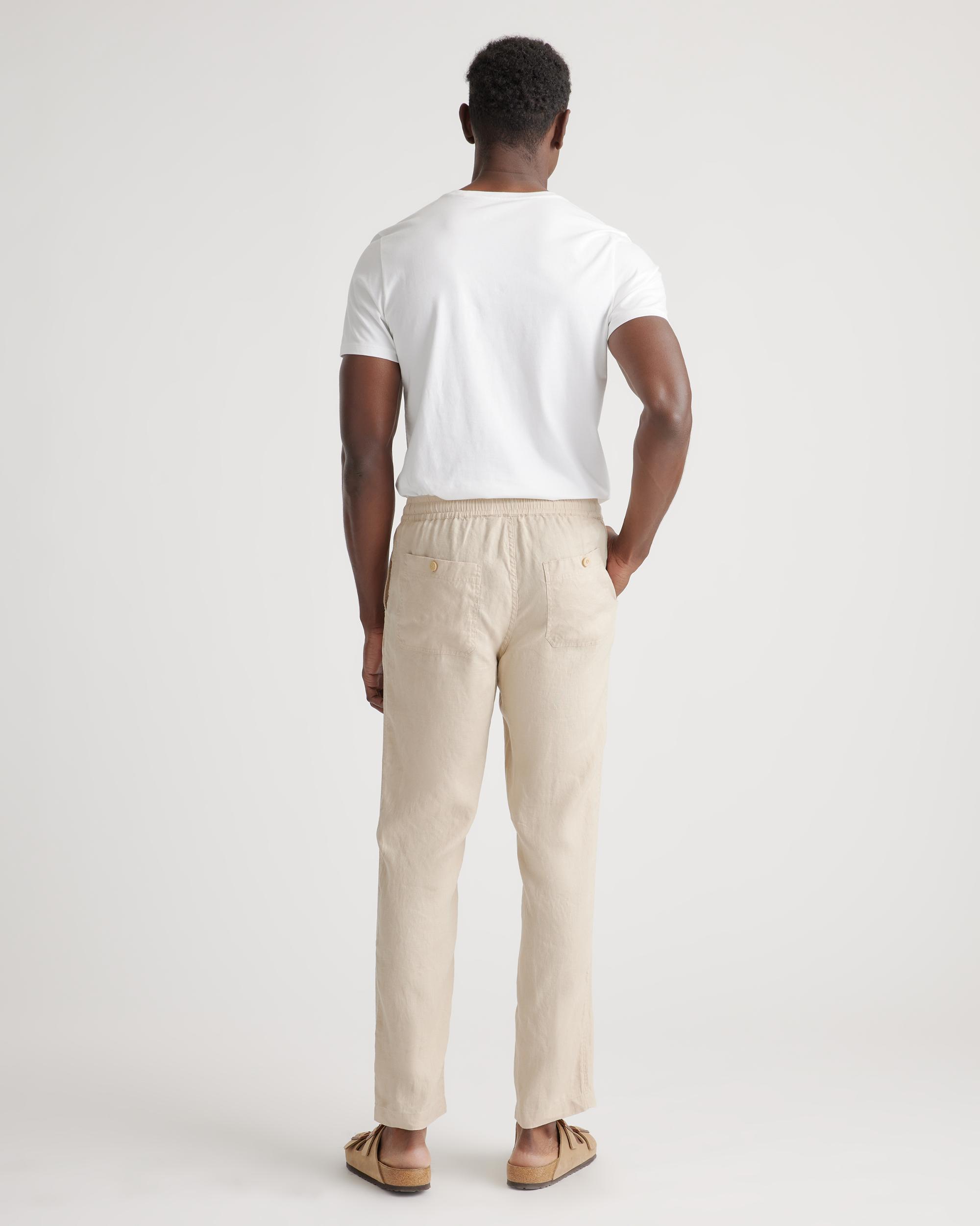 Quince | Men's 100% European Linen Drawstring Beach Pants Size XL Product Image