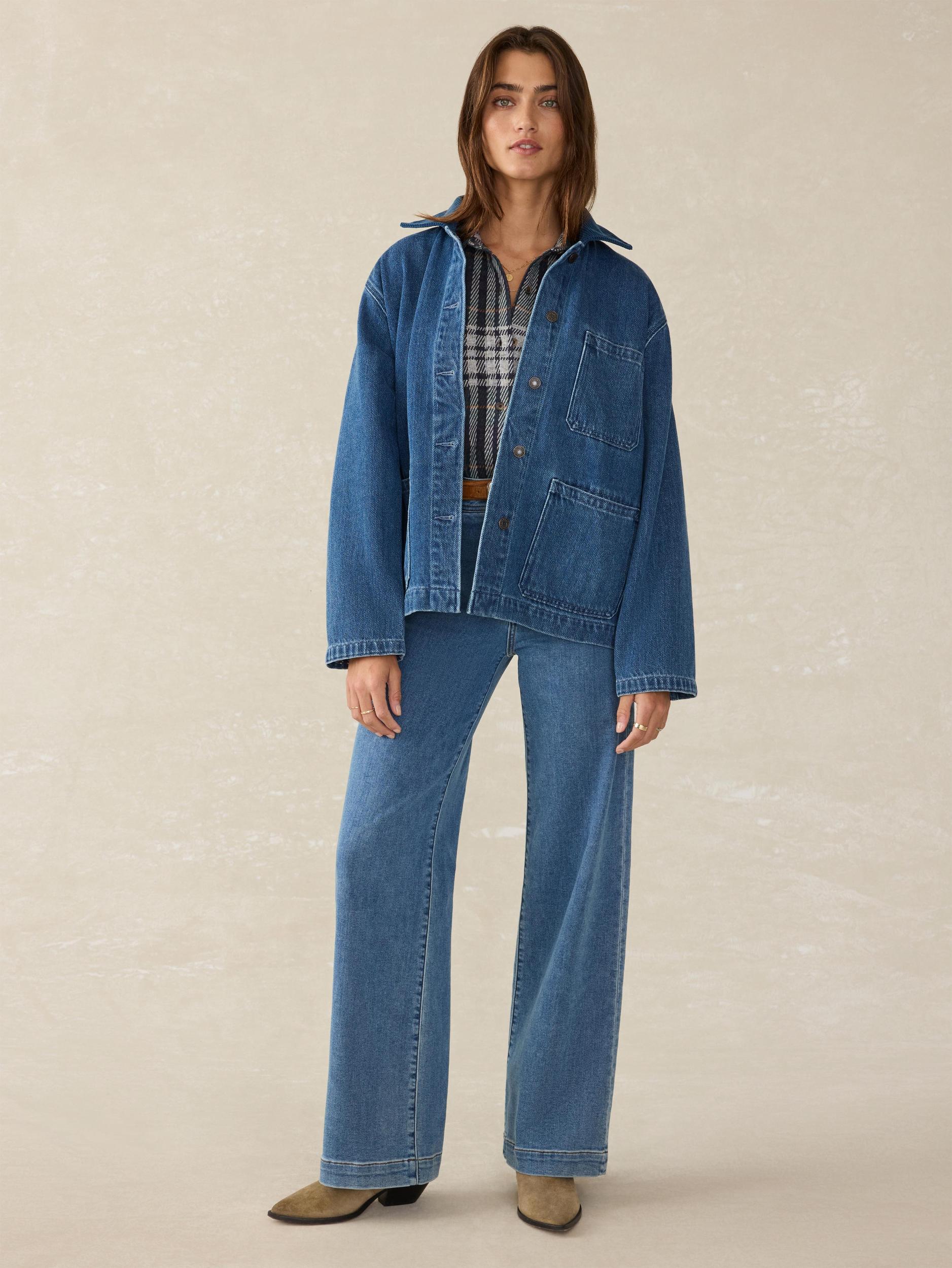 High Ridge Twill Studio Jacket - Night Waves Wash Female Product Image