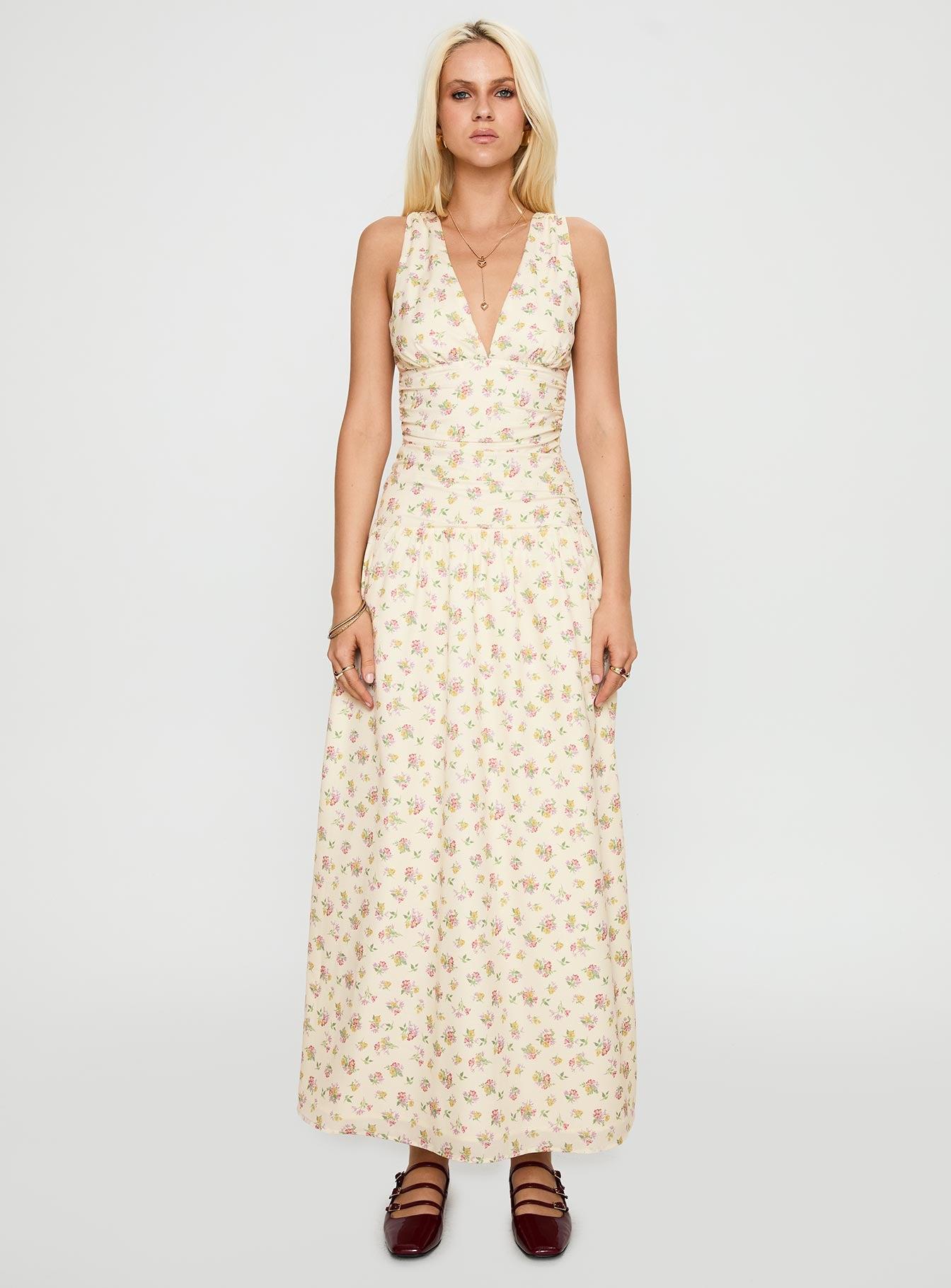 Esthie Maxi Dress Multi Floral Product Image