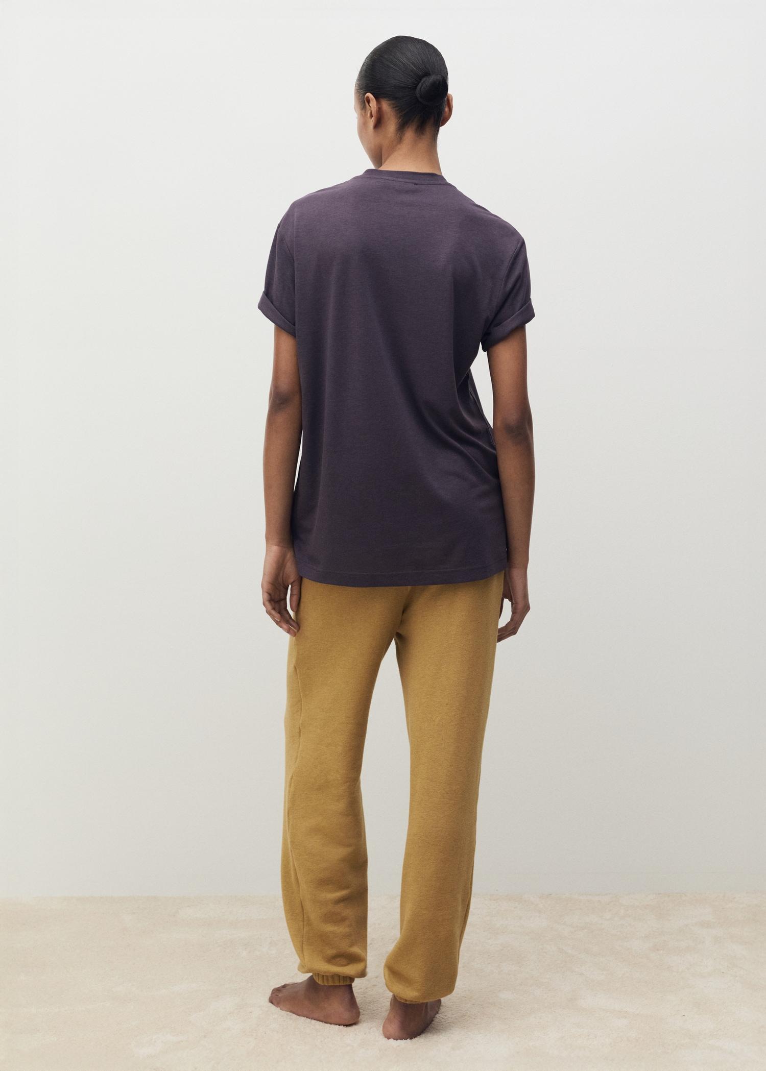 Short-sleeved lyocell t-shirt - Women | MANGO USA Product Image