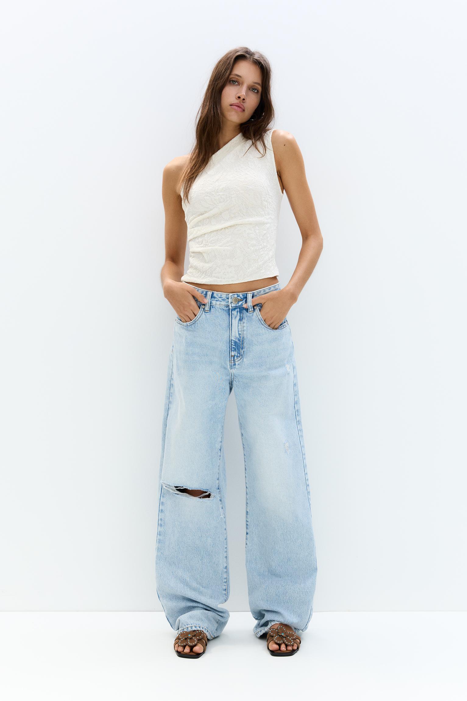 Textured asymmetric top Product Image