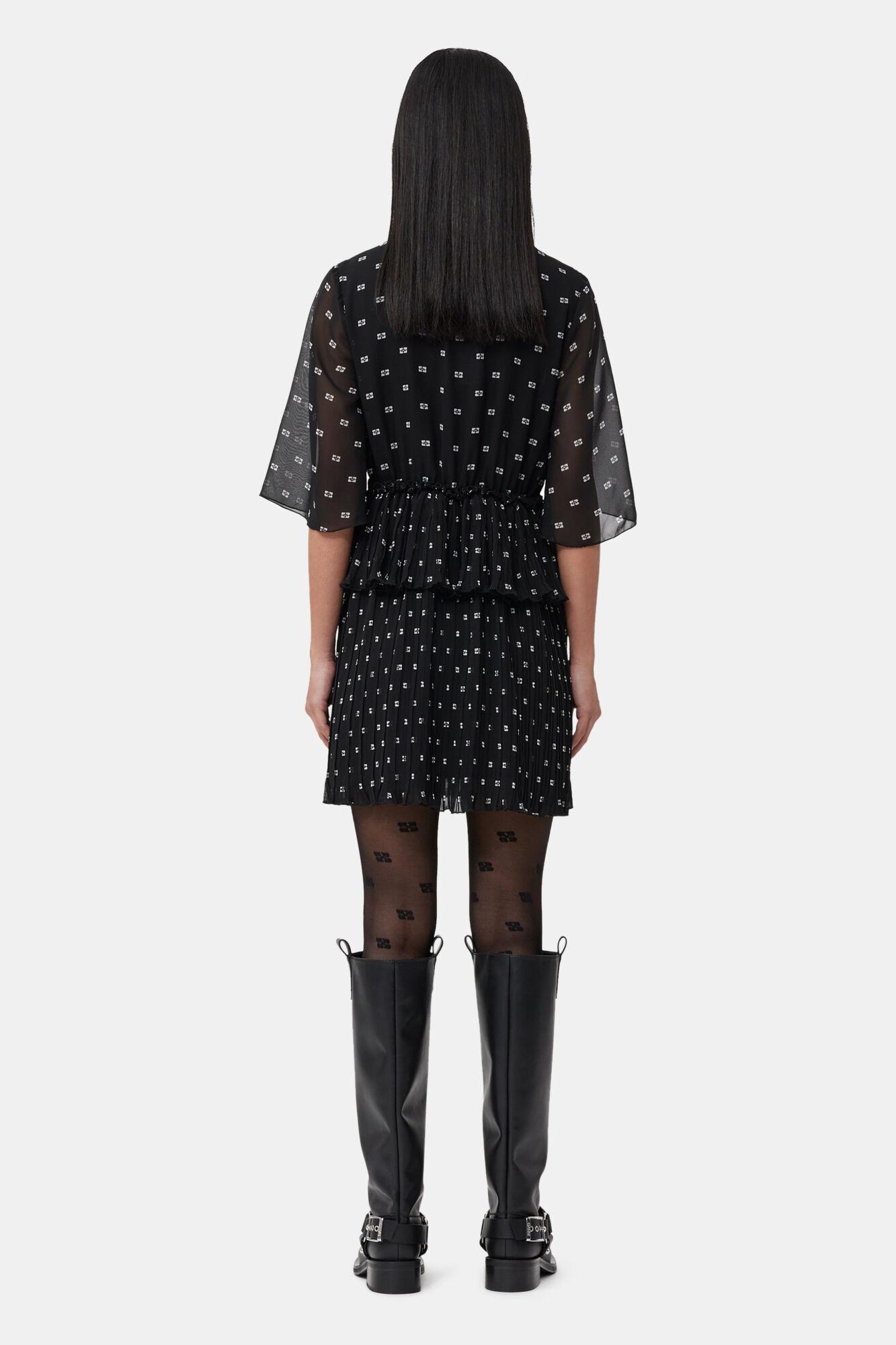 Black Butterfly Lace Tights Product Image