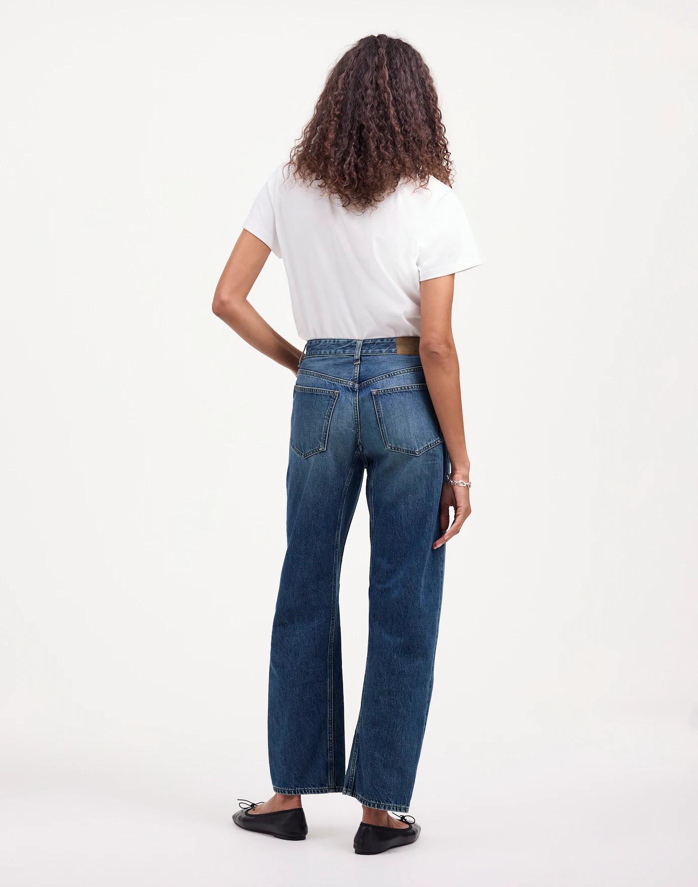 The Petite Darted Barrel-Leg Jean Product Image