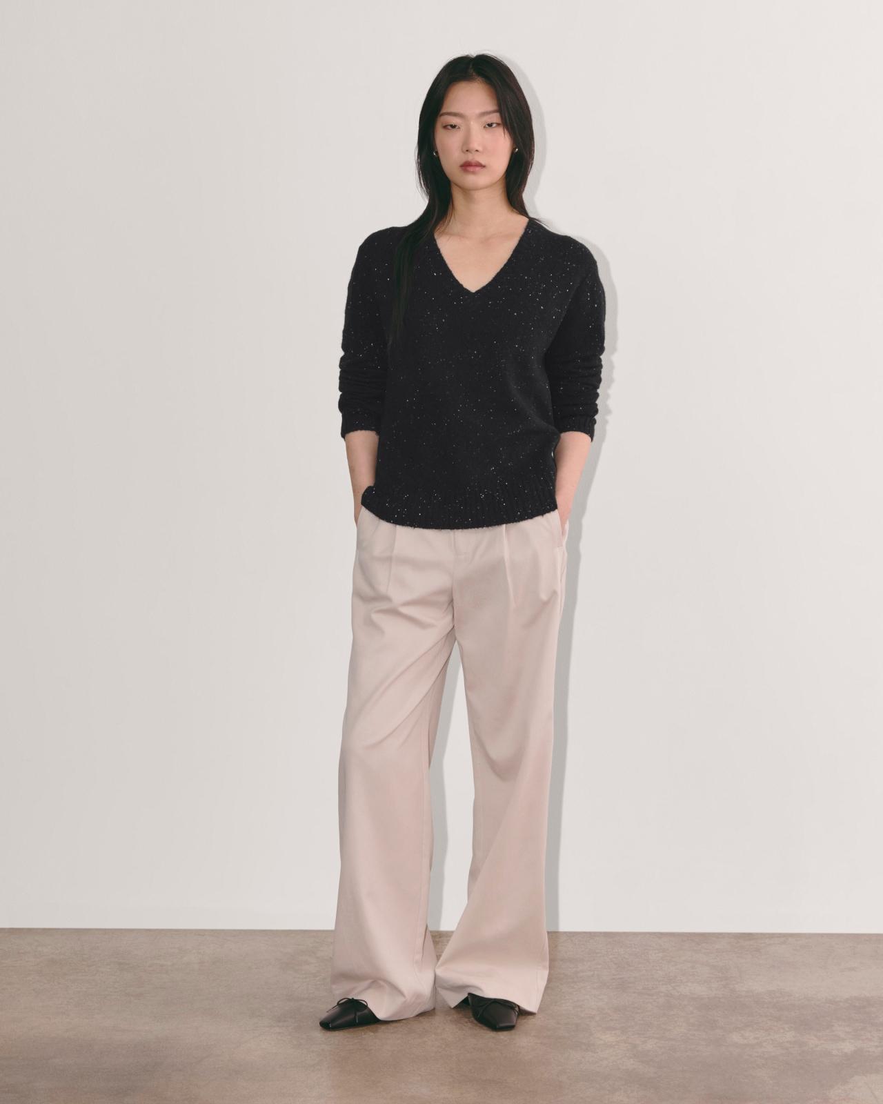 Womens V-Neck Sweater in Plush Cotton by Everlane Product Image