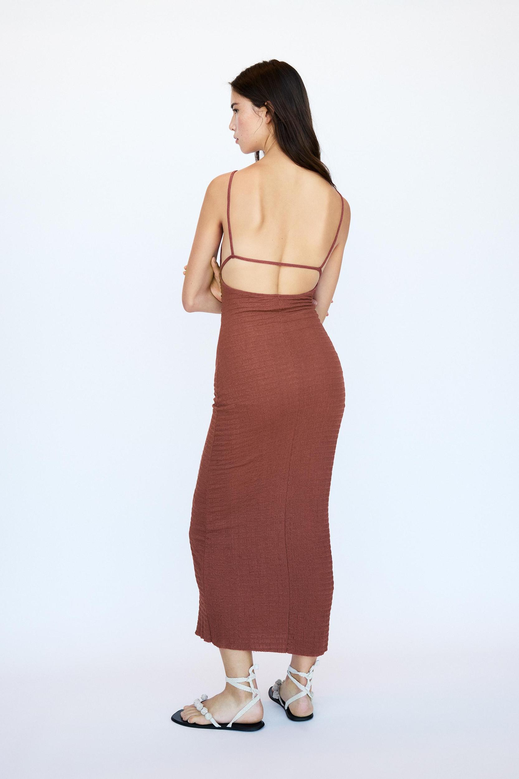 Crepe midi dress Product Image