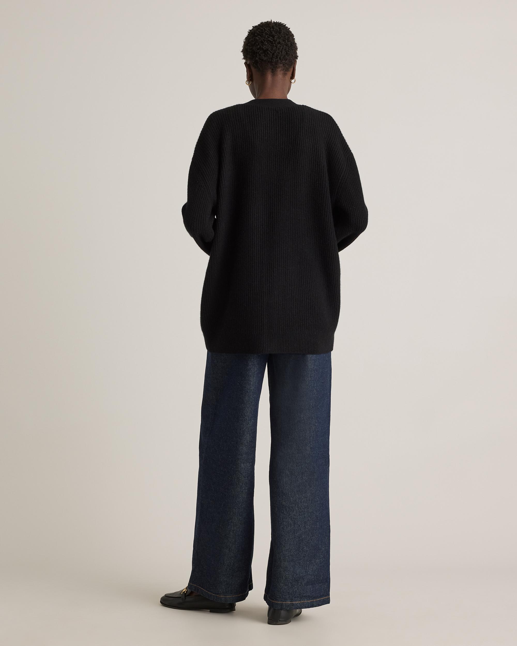 Quince | Women's Mongolian Cashmere Oversized Boyfriend Cardigan Sweater Size XL Product Image