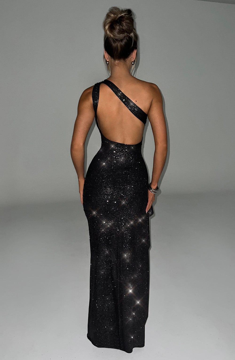 Genevieve Maxi Dress - Black Sparkle Product Image