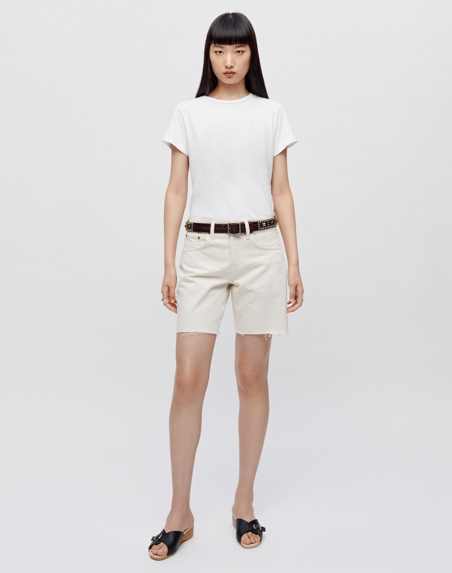 Boyfriend Cutoff - Vintage White Product Image