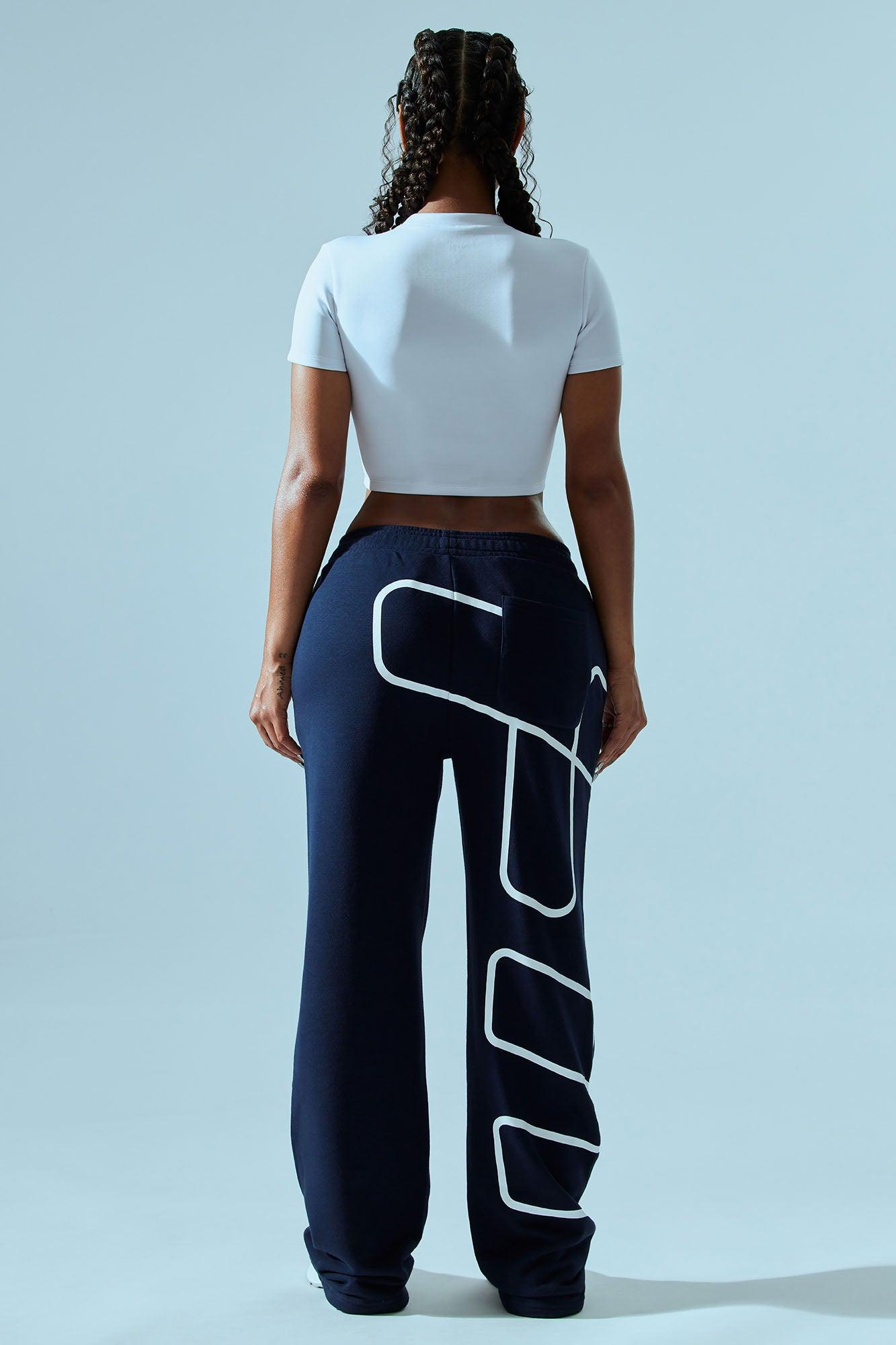 FN Paris Straight Leg Sweatpant - Navy Product Image