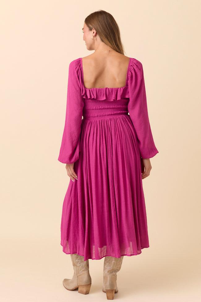 Summer Berry Smocked Maxi Dress SALE Product Image