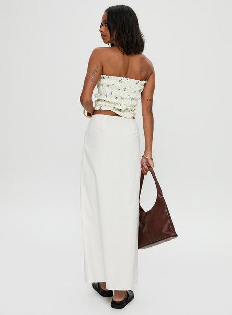 Jasmira Maxi Skirt White Product Image