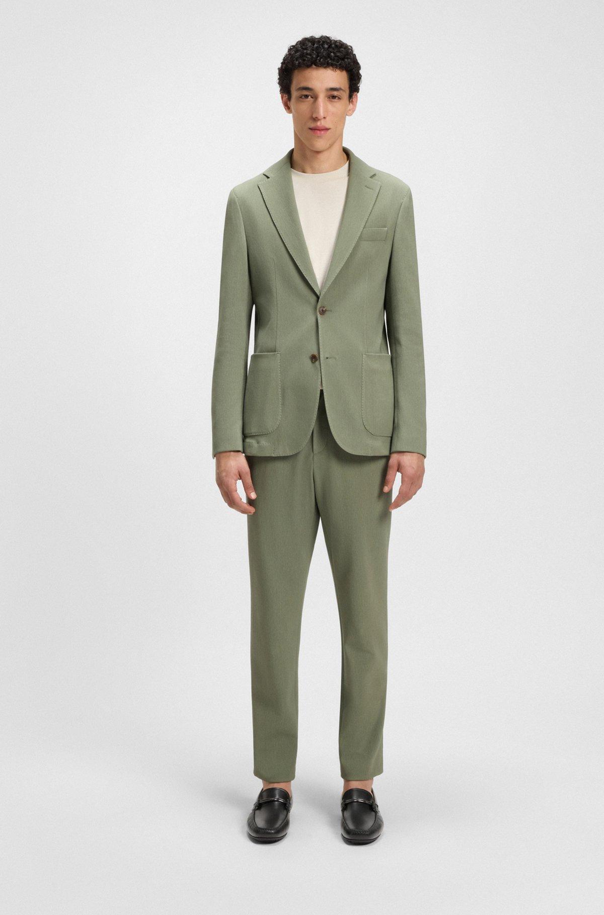 BOSS - Leather loafers with branded hardware - Black Product Image