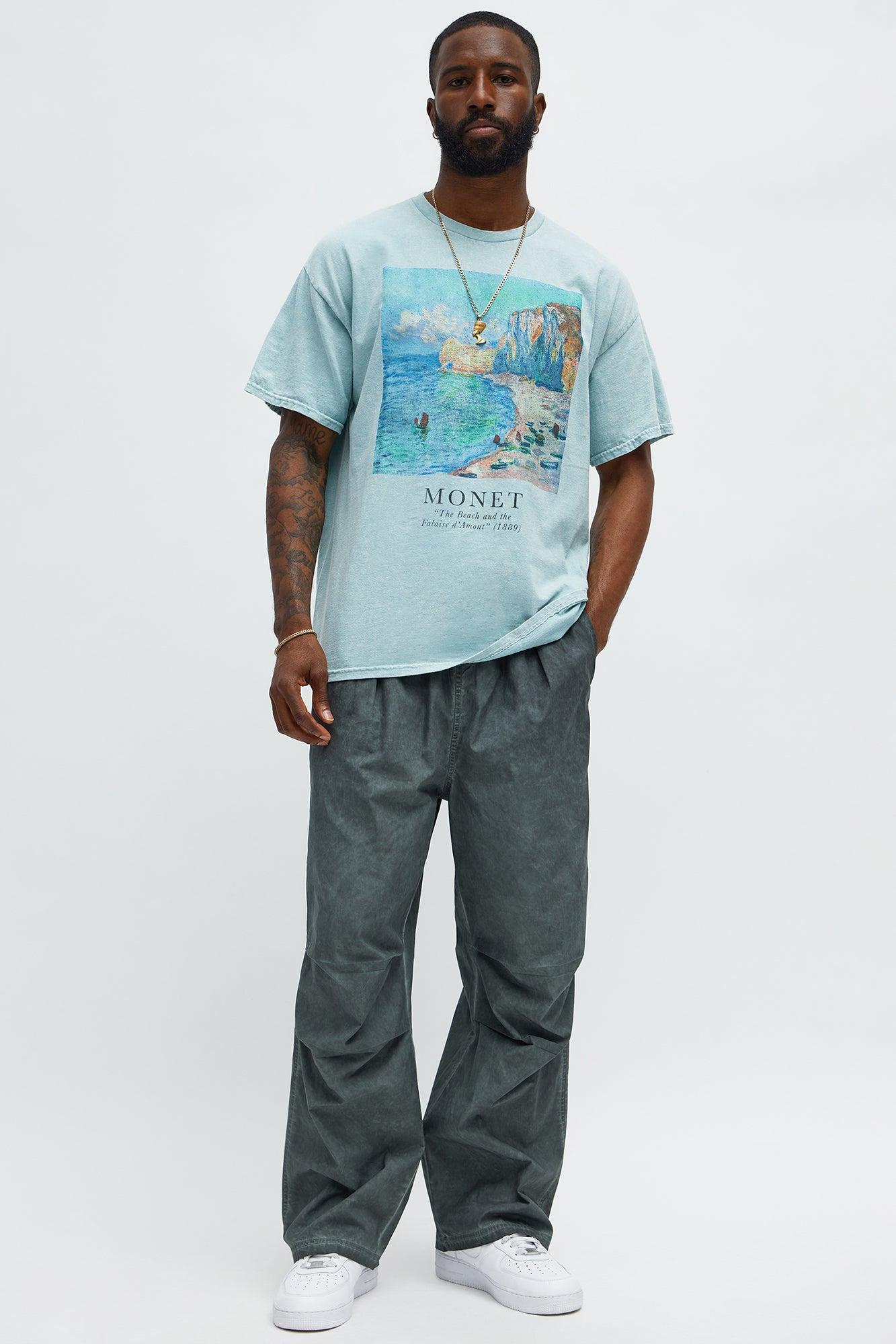 Baggy Hit Below The Belt Pants - Slate Grey Male Product Image