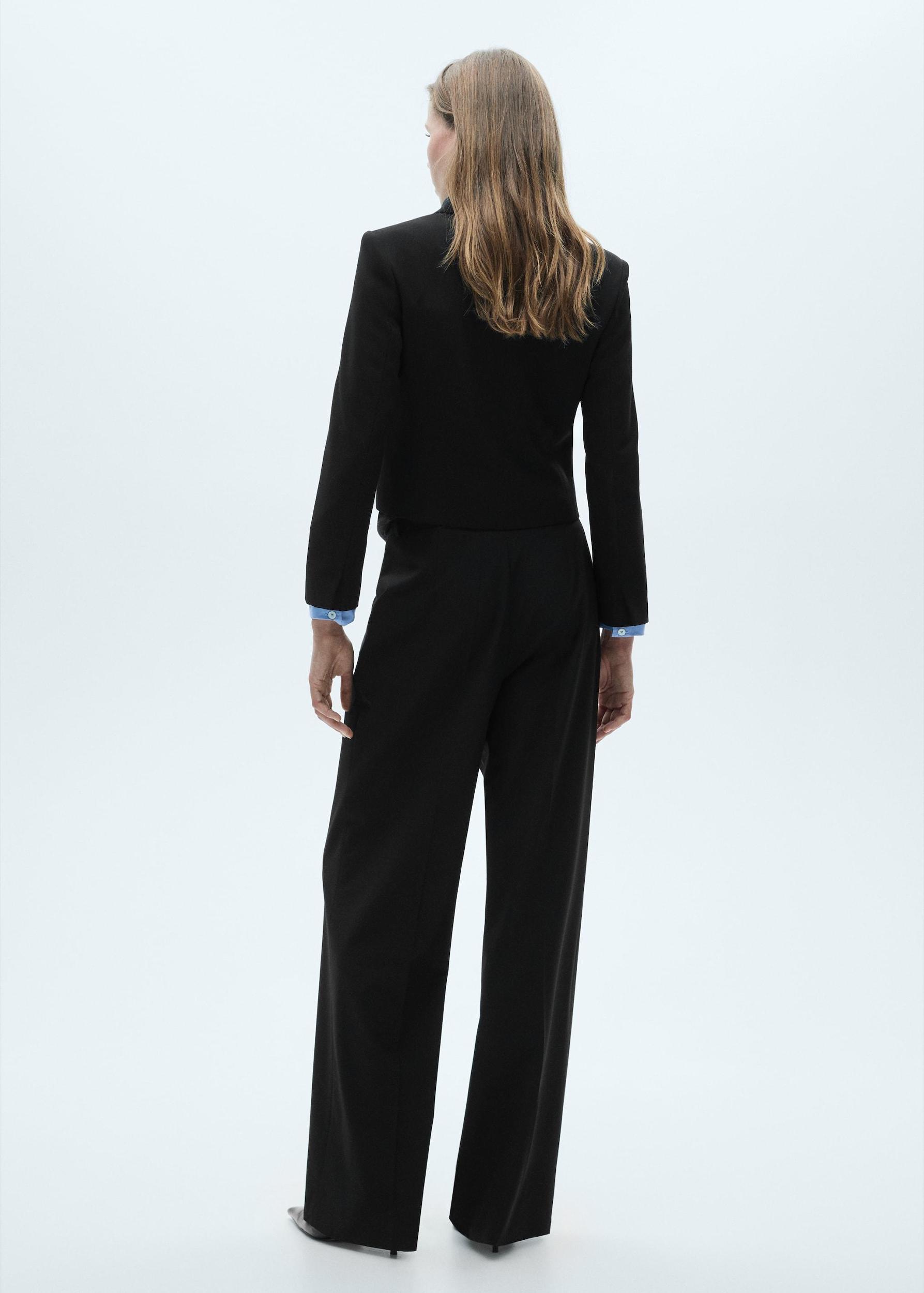 Cropped jacket with buttons - Women | MANGO USA Product Image