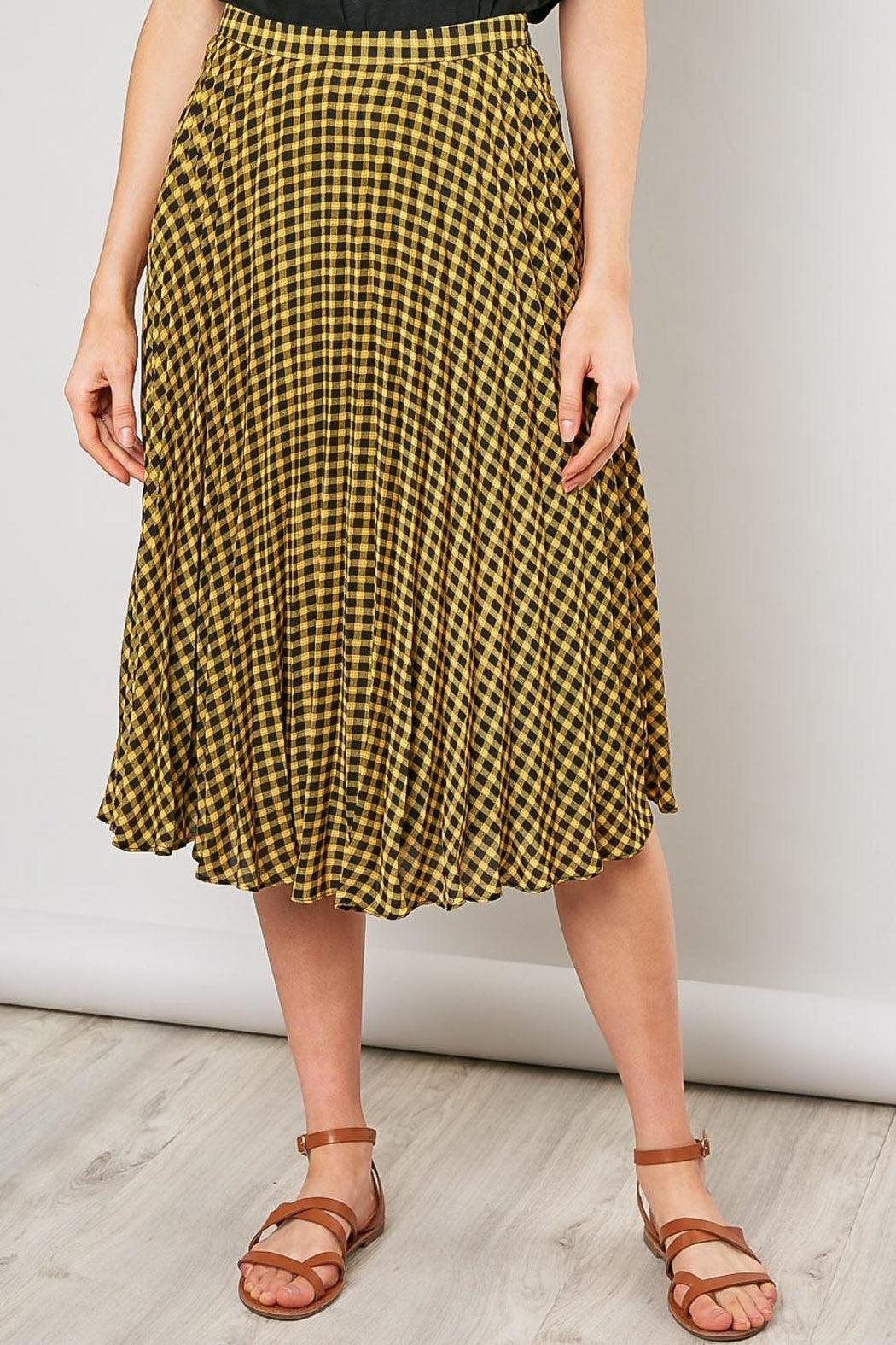 Checker Print Skirt Product Image