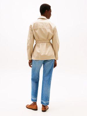 Gold Button Belted Utility Jacket Product Image