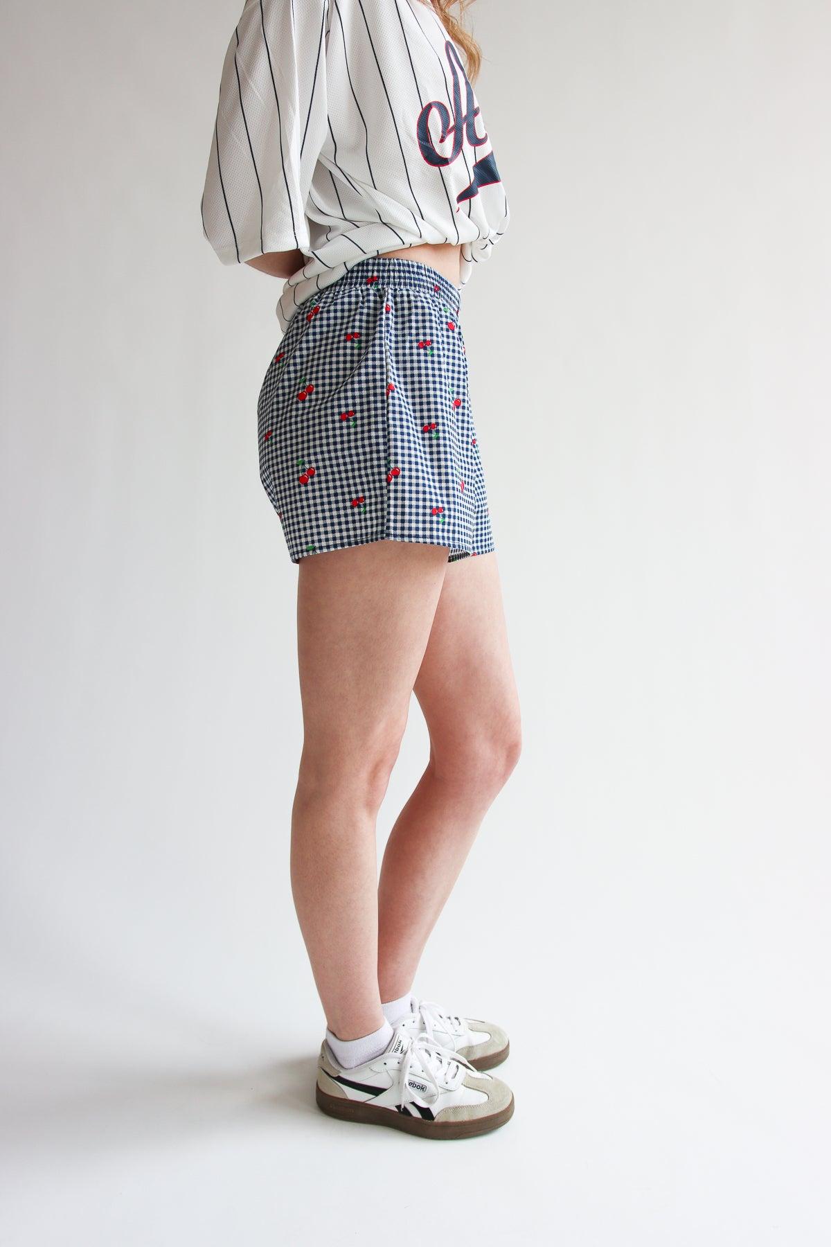 Printed Gingham Boxer Shorts Product Image