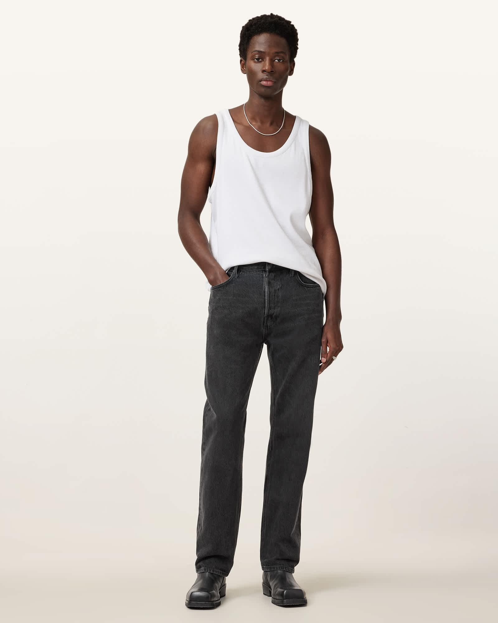 Reid Straight Fit Denim Jeans Product Image
