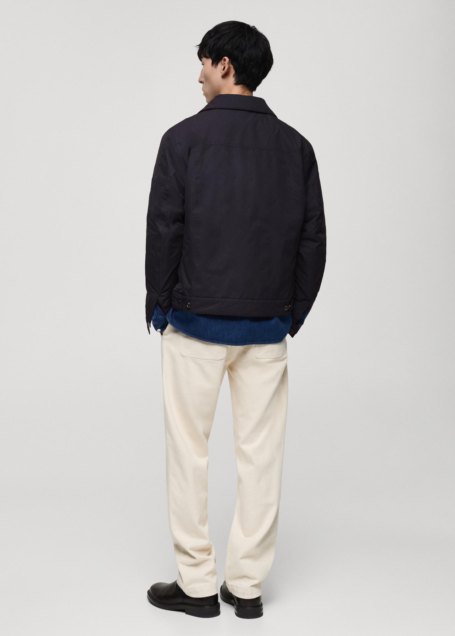 Water-repellent quilted jacket - Men | MANGO USA Product Image