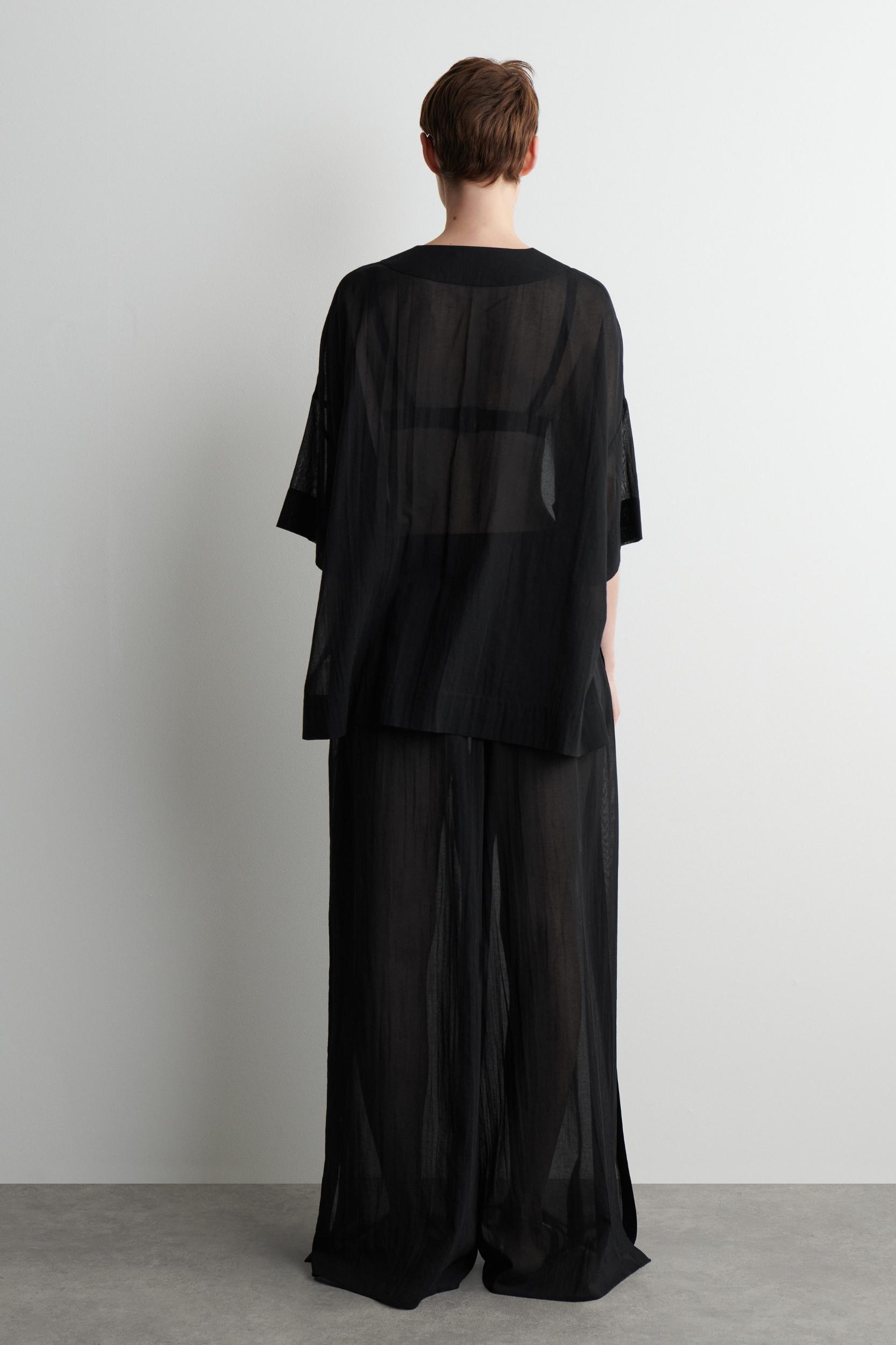 CRINKLED COTTON BEACH PANTS Product Image