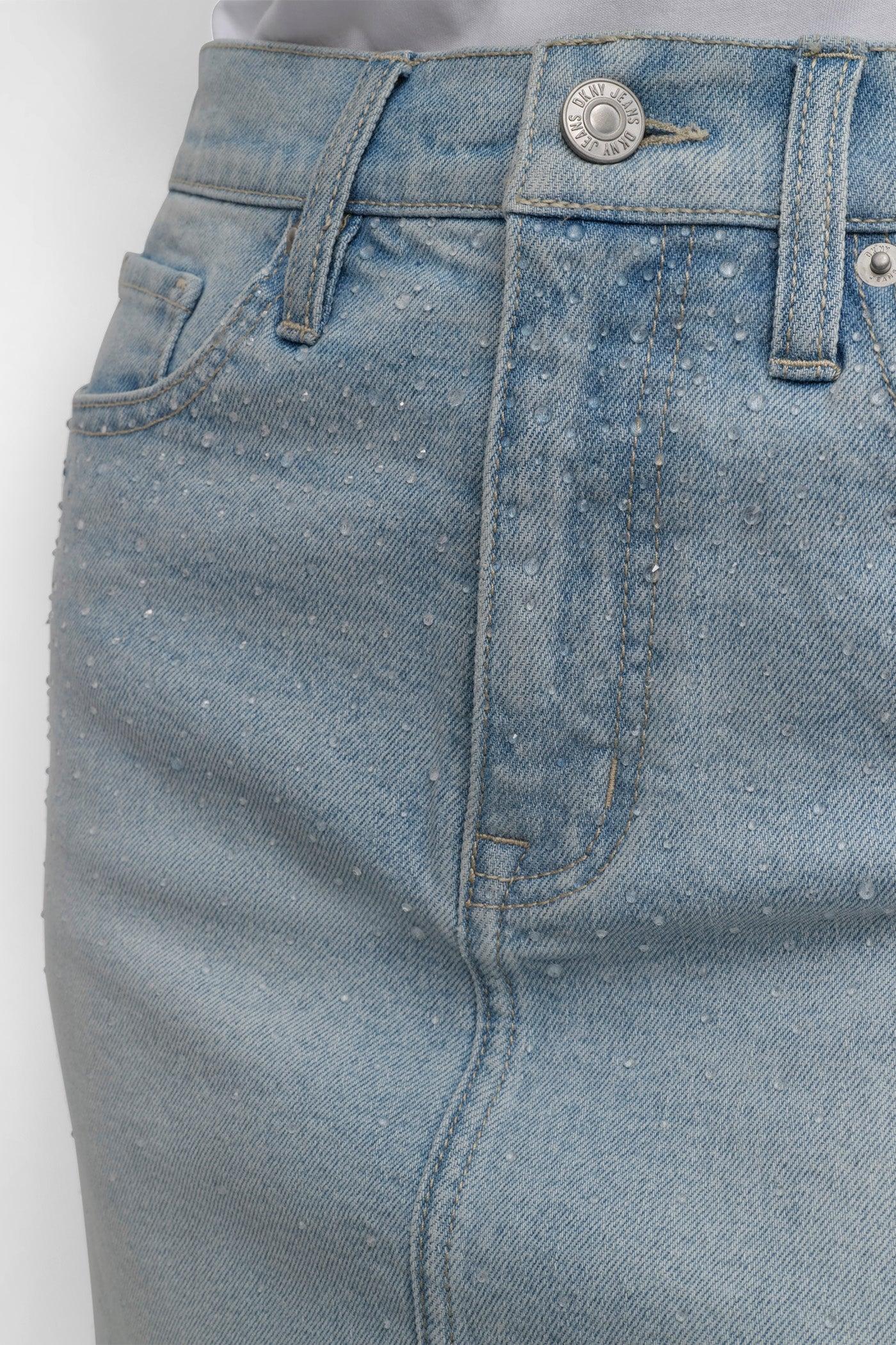 MINI SKIRT WITH RHINESTONE EMBELLISHMENT Product Image