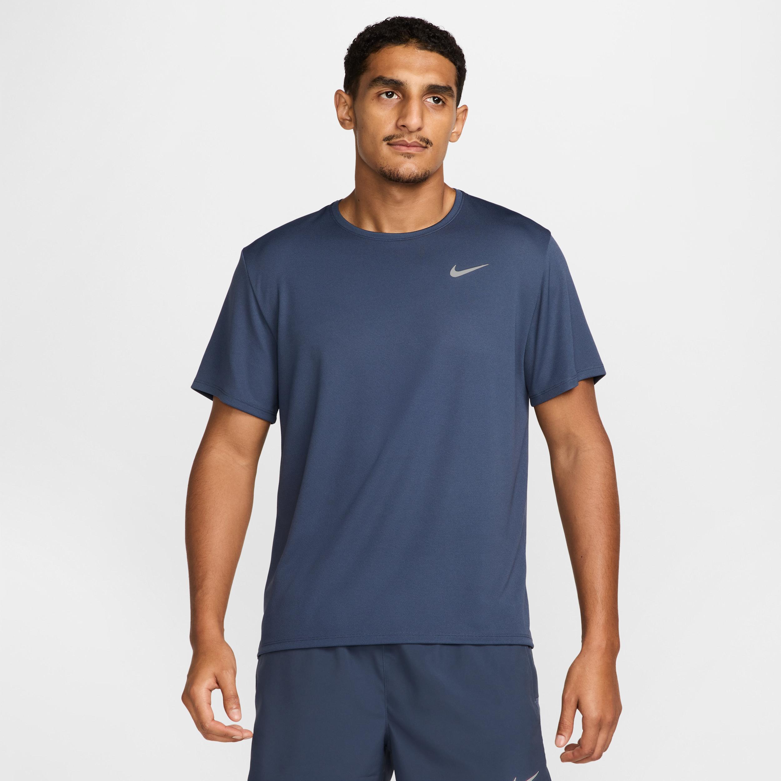 Nike Mens Miler Dri-FIT UV Short-Sleeve Running Top | DV9315-437 Product Image