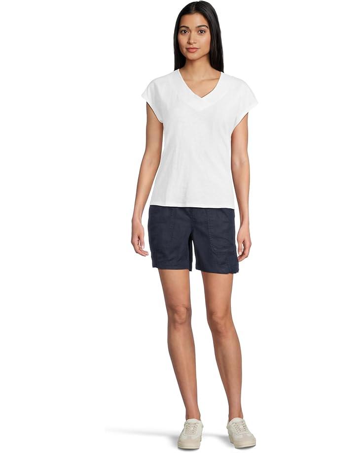 Women's L.L.Bean Organic Cotton V-Neck Cap Sleeve Tee Product Image