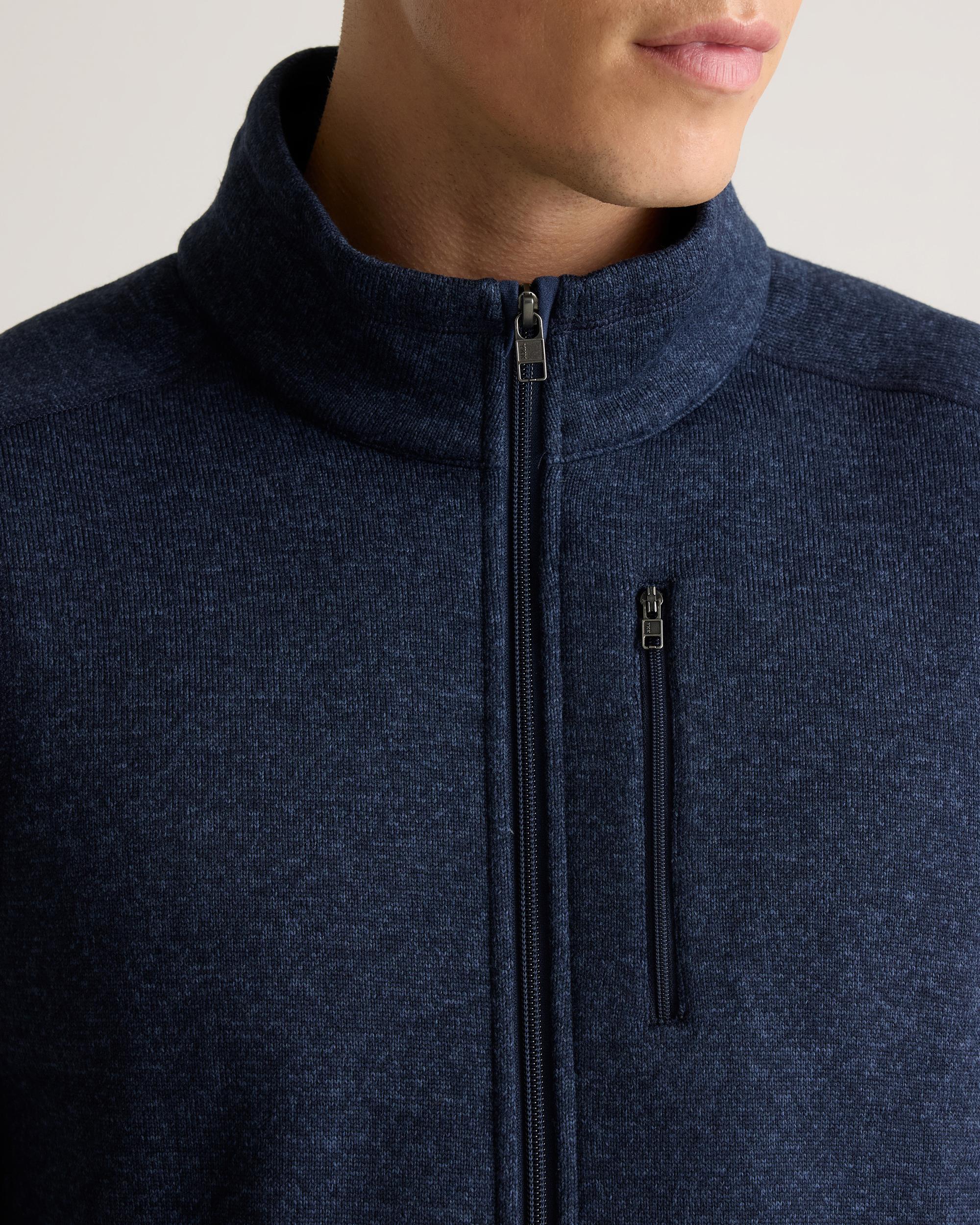 Quince | Men's Sweater-Knit Fleece Full-Zip Vest Size XL, Recycled Polyester Product Image