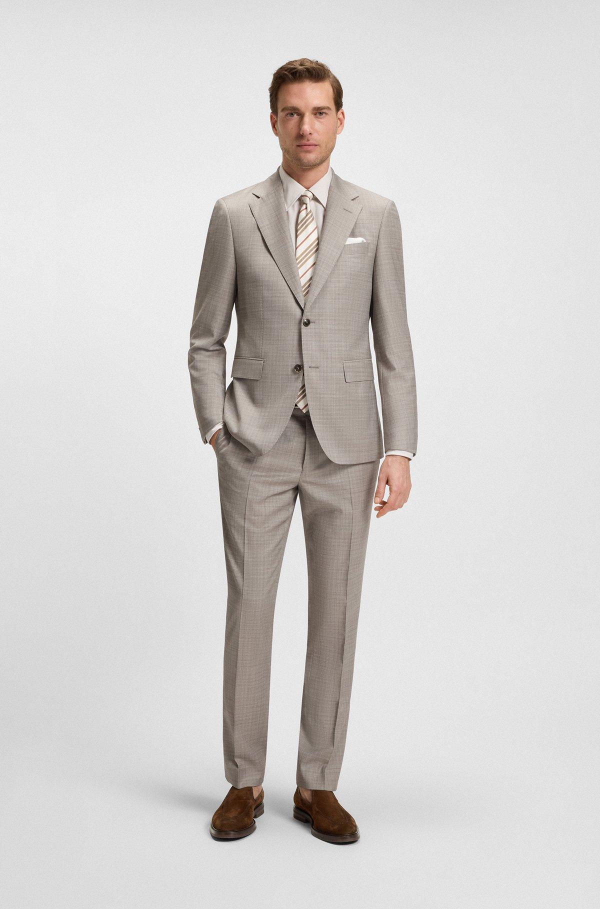 Suede loafers with leather piping Product Image