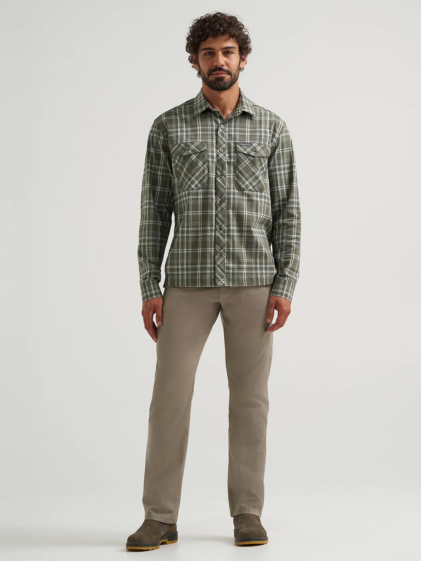 Men's Outdoor Stretch Plaid Shirt in Deep Depths Product Image