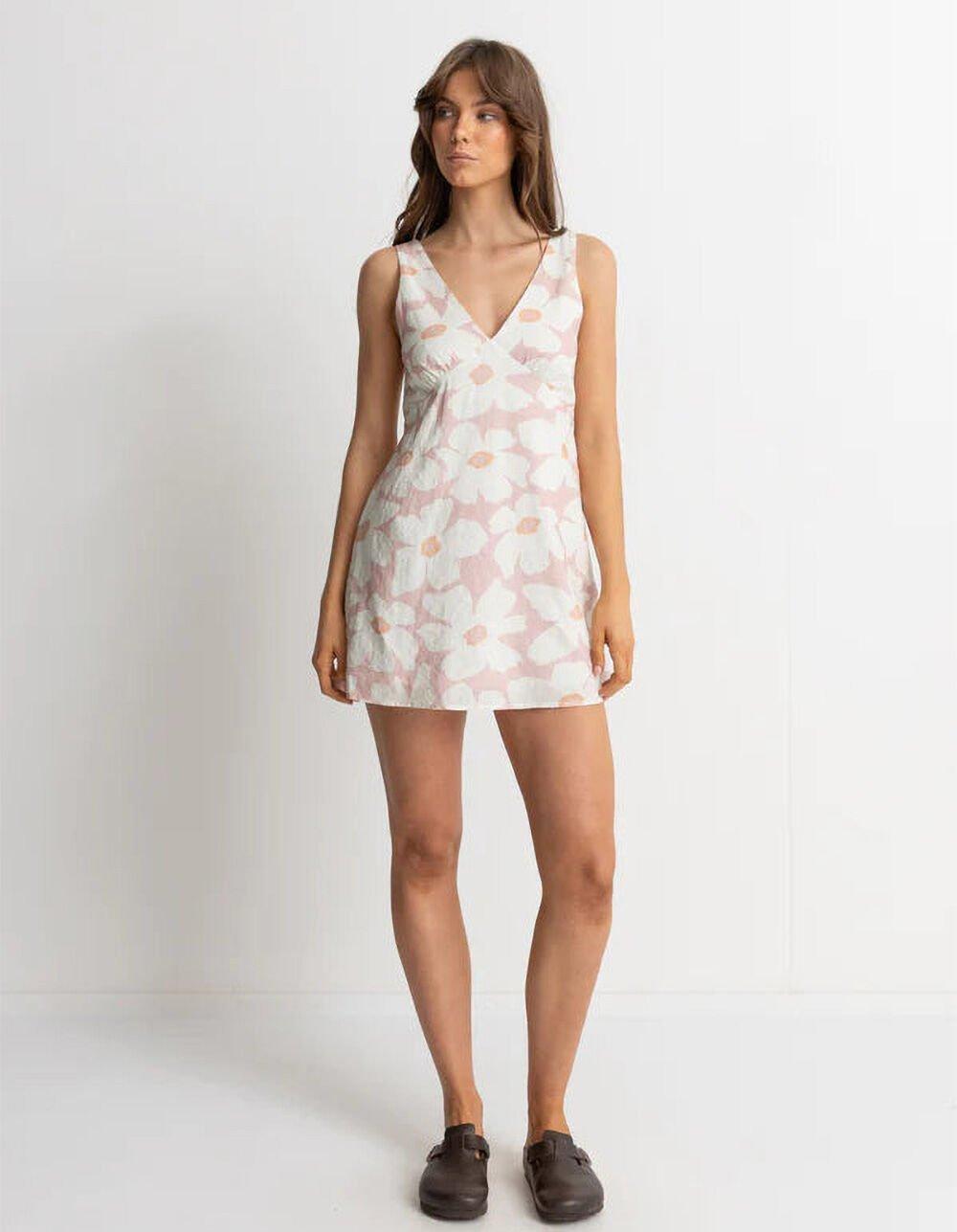 RHYTHM Floral Womens Mini Dress - PINK COMBO Product Image