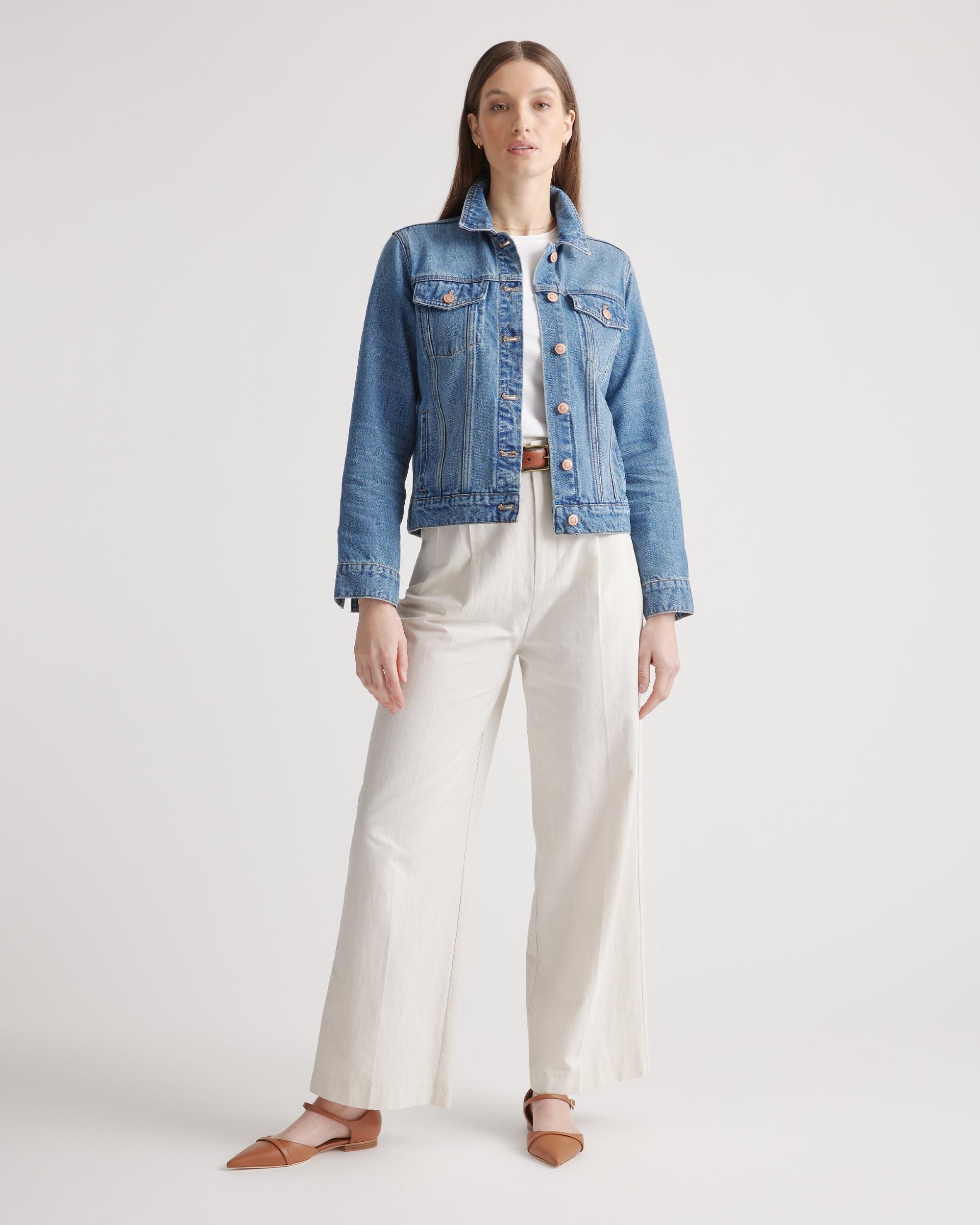 Quince | Women's Denim Jacket Size XS, Cotton Product Image