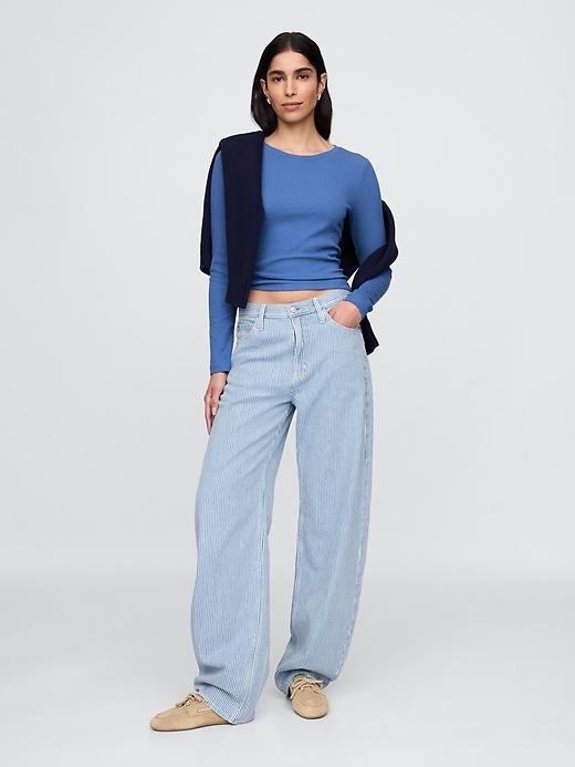 Modern Rib Crop T-Shirt Product Image