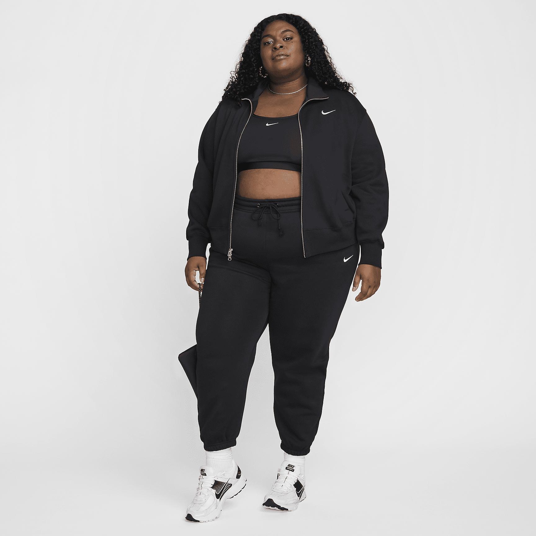 Womens Nike Sportswear Phoenix Fleece High-Waisted Oversized Sweatpants (Plus Size) | FZ5998-010 Product Image