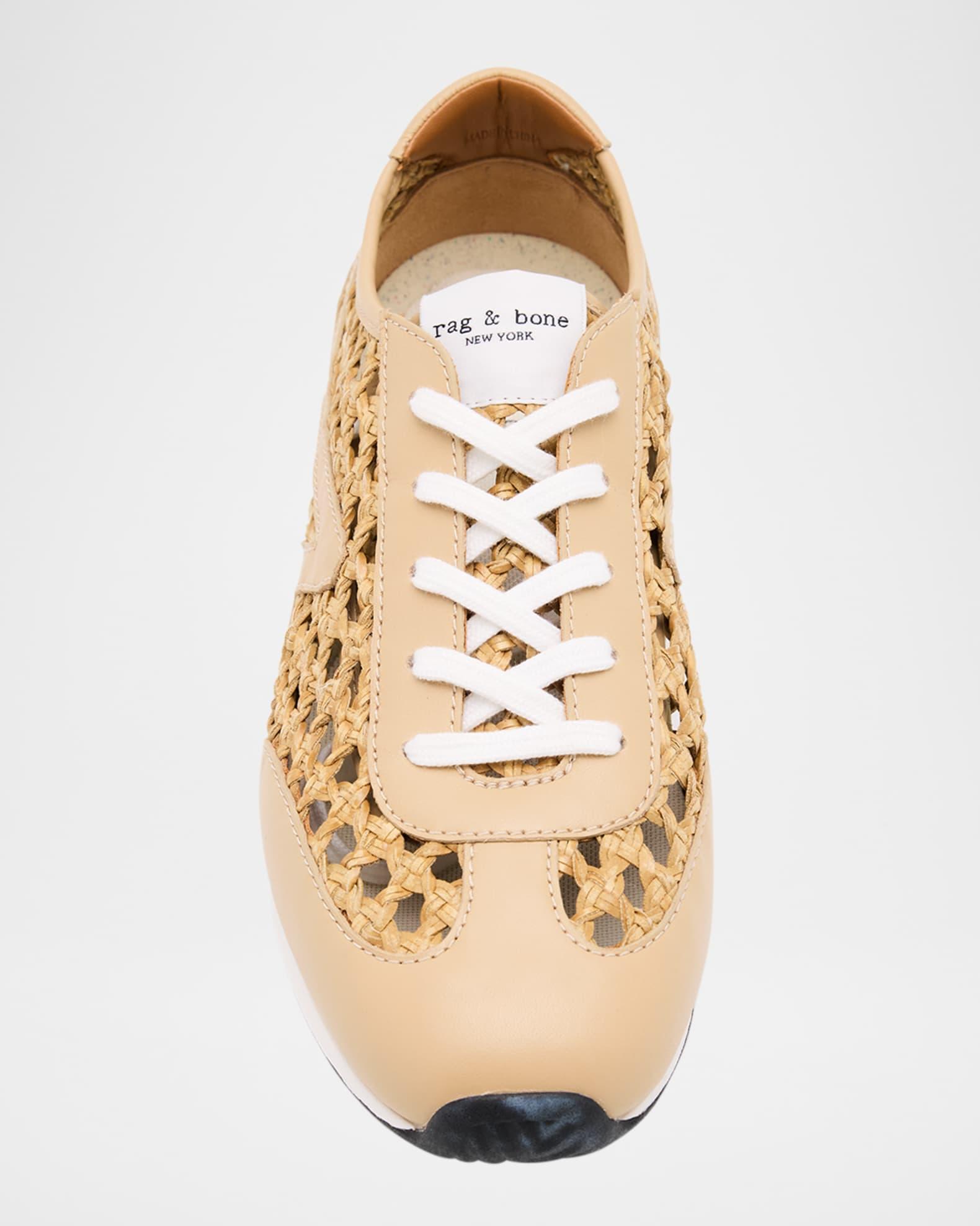 Retro Runner Slim Raffia Sneakers Product Image