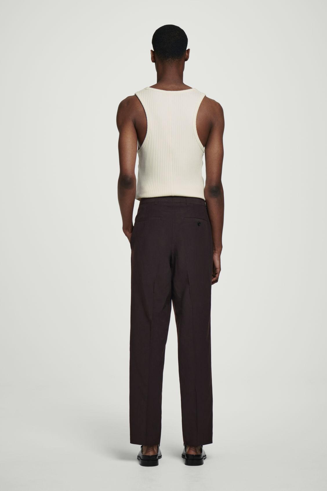 TAILORED STRAIGHT-LEG PANTS Product Image