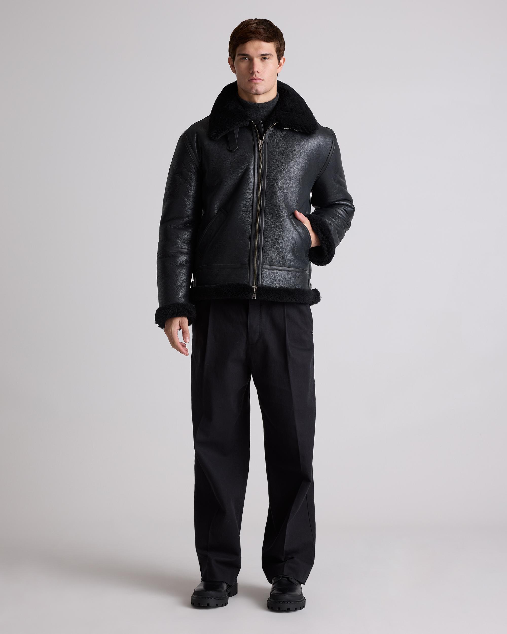 Quince | Men's 100% Shearling Bomber Jacket Size XL, Leather Product Image