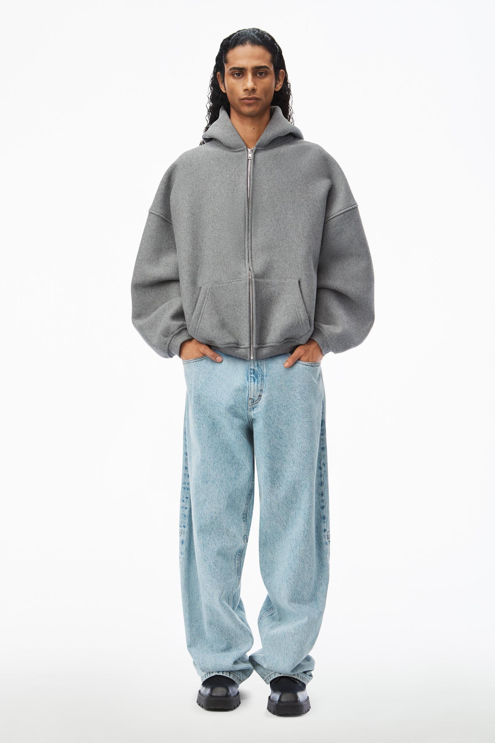 Star Zip Up Hoodie In Dense Fleece Product Image