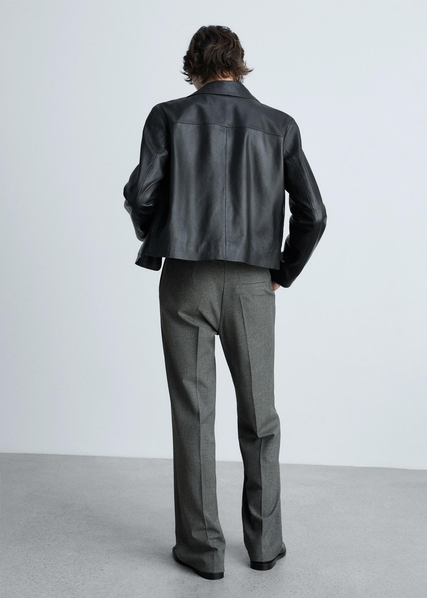 Straight mid-rise pants - Women | MANGO USA Product Image