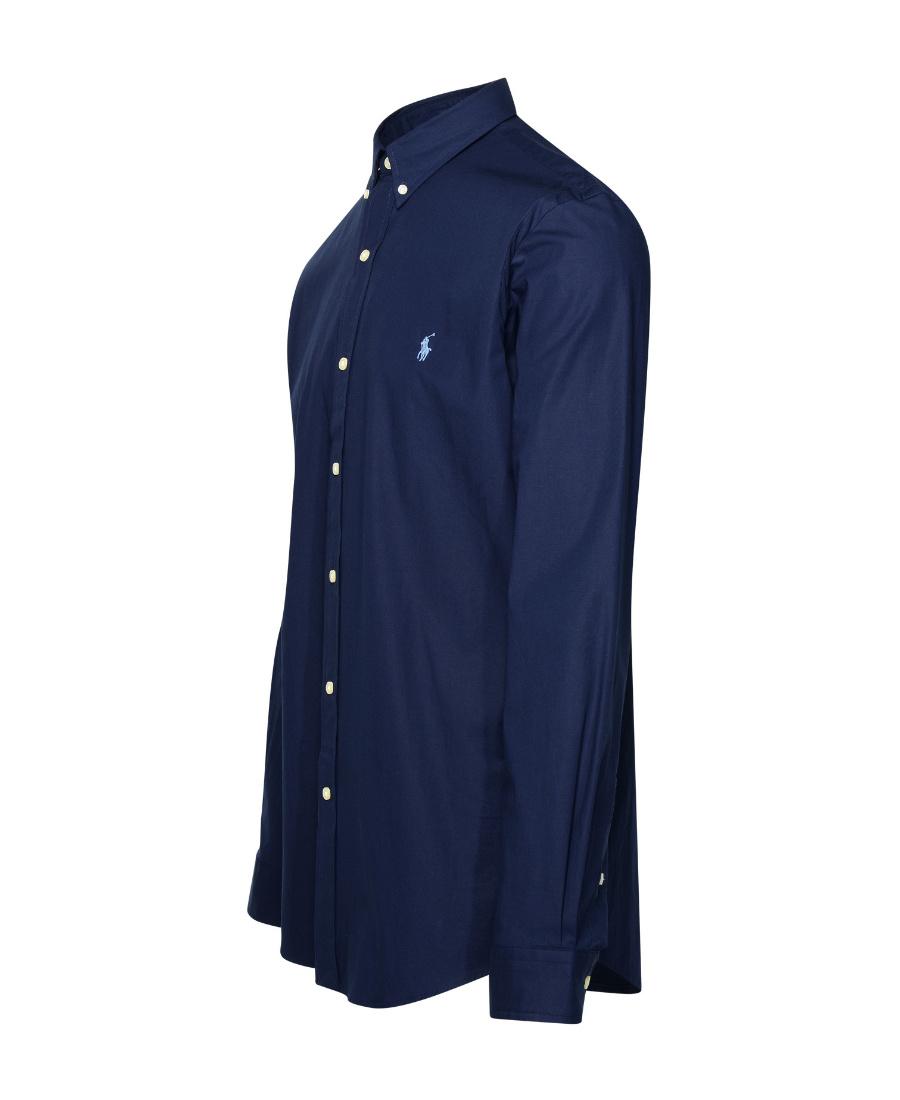 POLO RALPH LAUREN Camicia Bd In Popeline Stretch Slim-fit Shirt In Blue Product Image