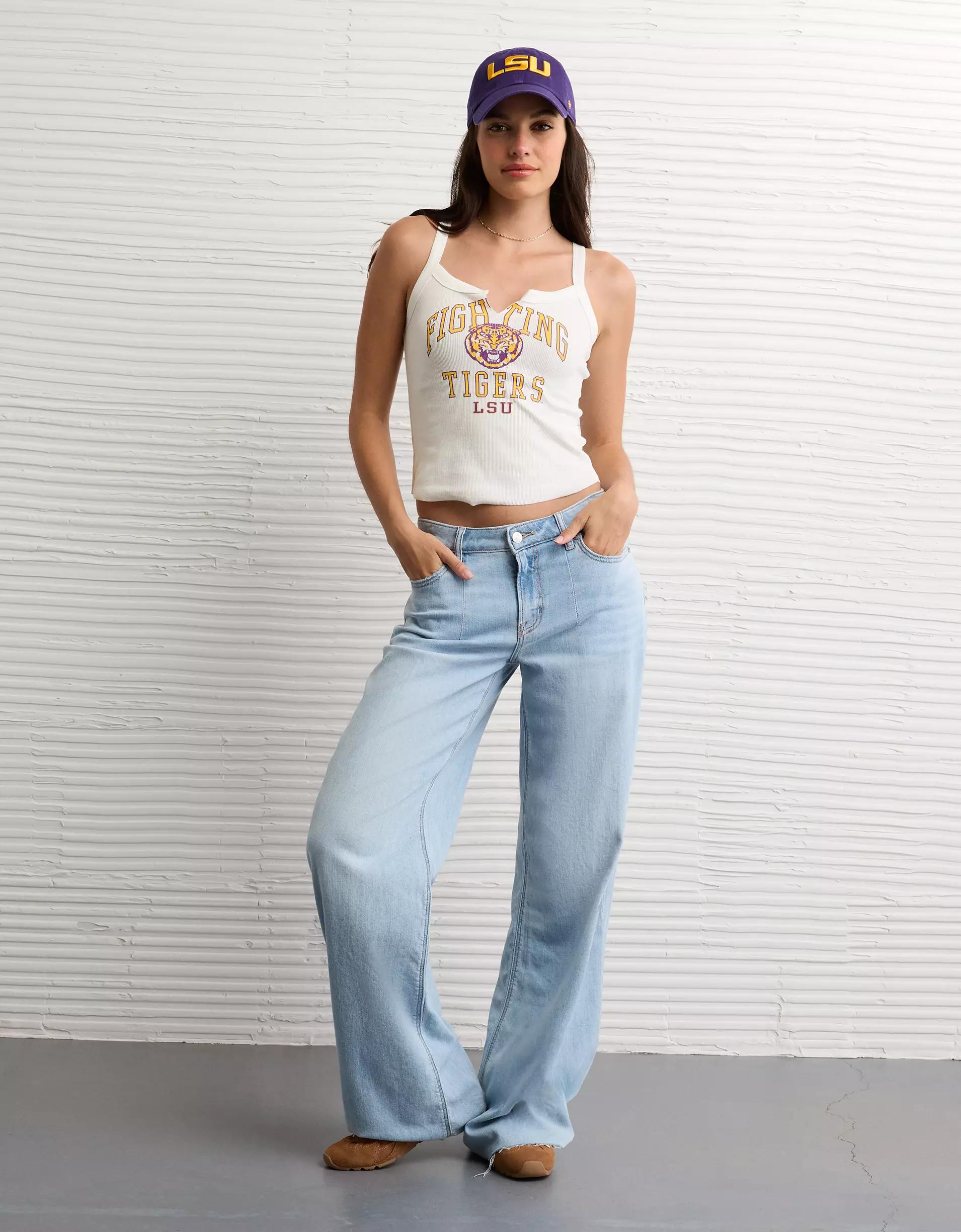 AE LSU Tigers Graphic Notch Neck Tank Top Product Image