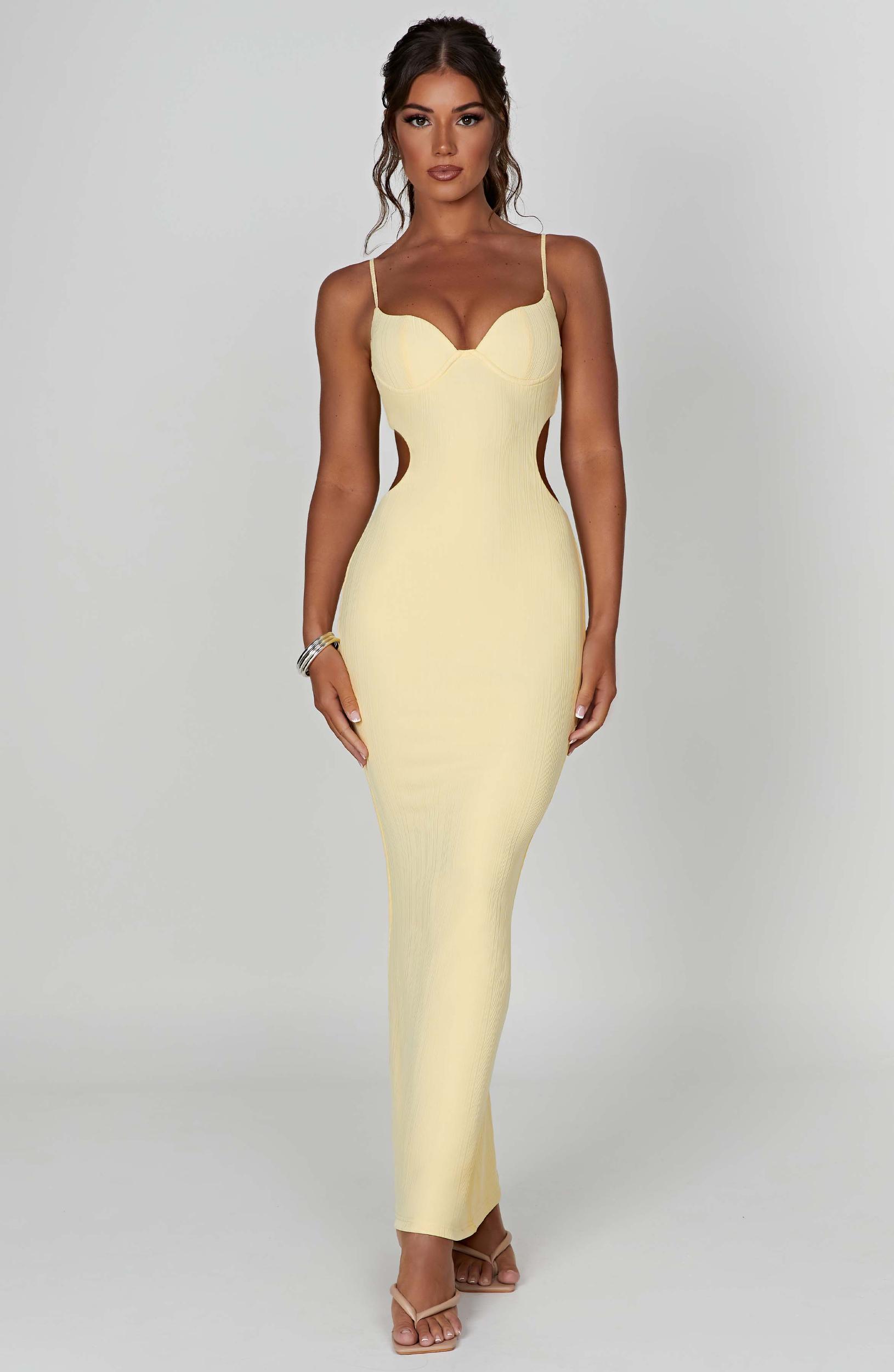 Celine Maxi Dress - Lemon Product Image