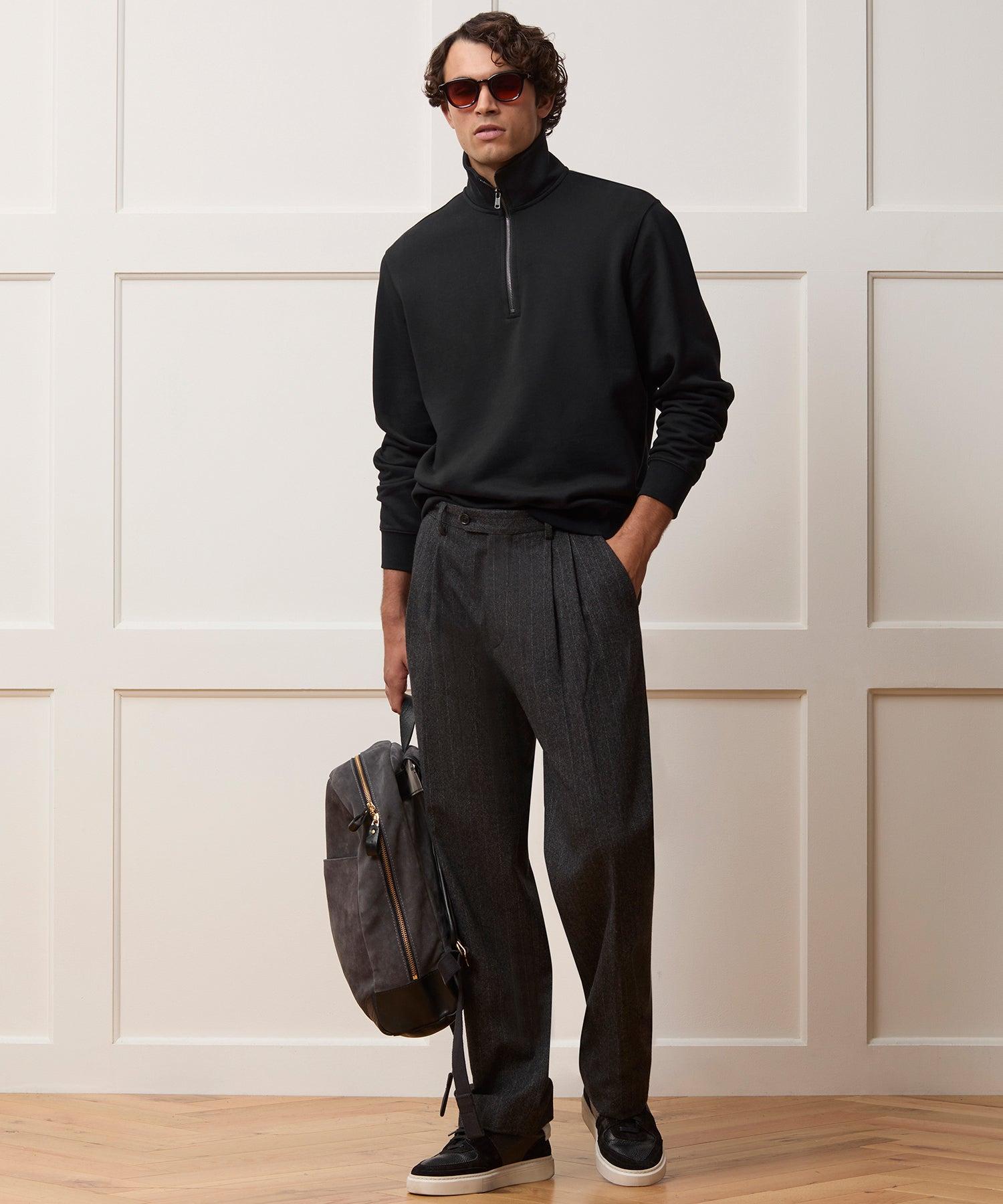 Portuguese Terry Quarter-Zip Sweatshirt Product Image