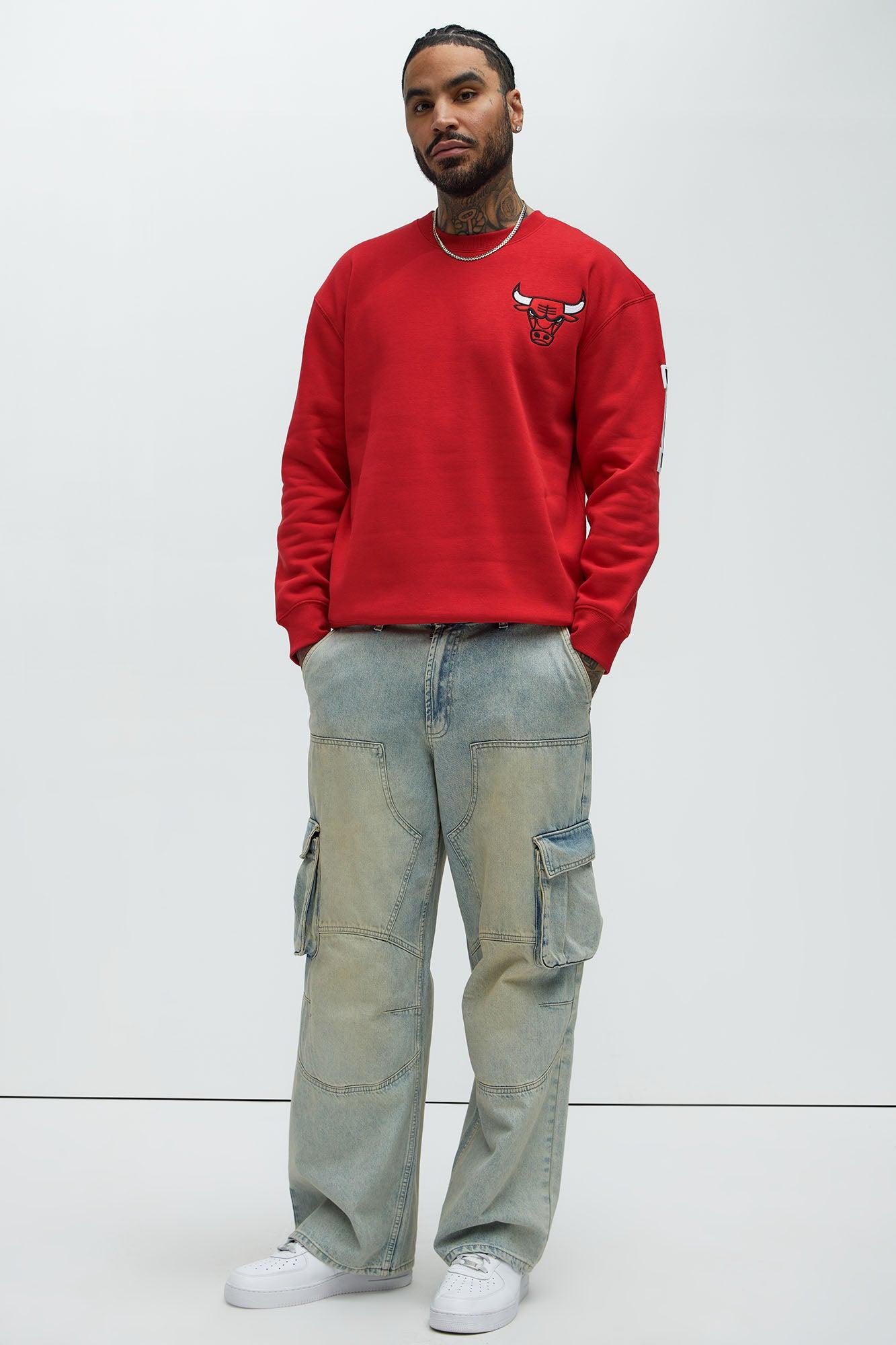 Bulls Loud Crewneck Sweatshirt - Red Product Image