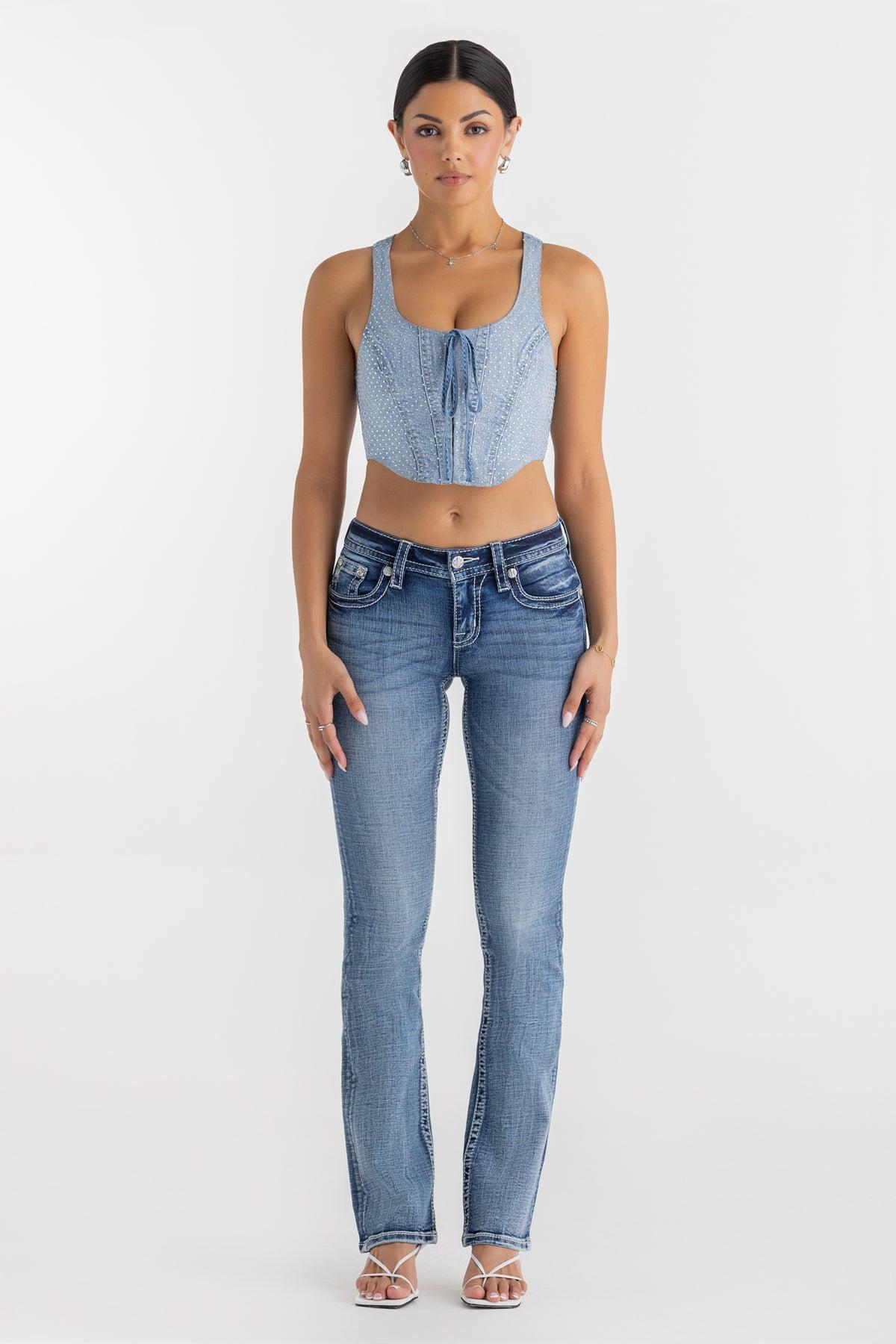 Rebel With A Cross Bootcut Jeans Product Image